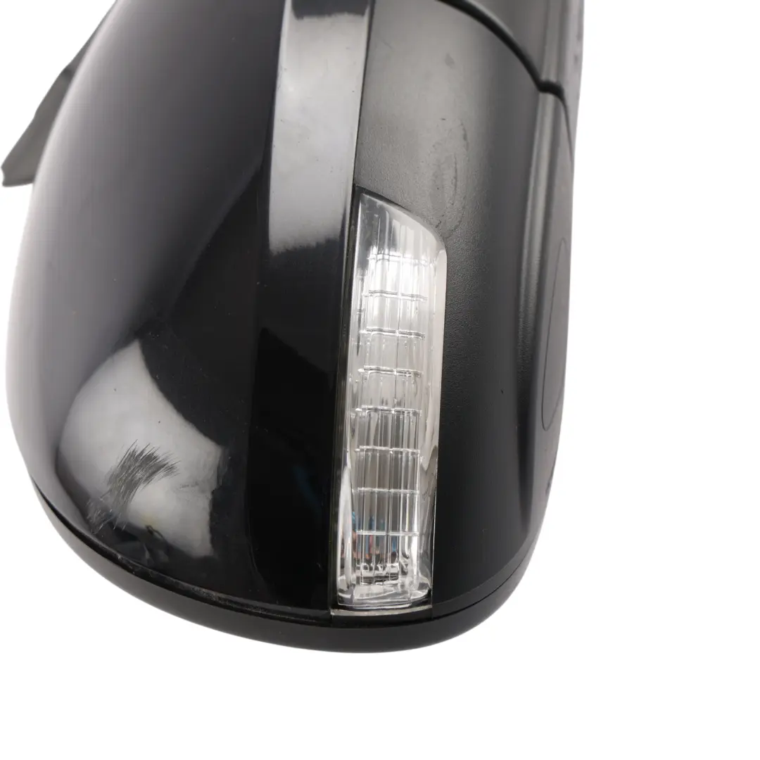 VW Sharan 7N Door Wing Mirror Electrical Power Fold Right O/S Deep Black - C9X - SKU RHD-7N2857508D-DBL - Part number 7N2857508D