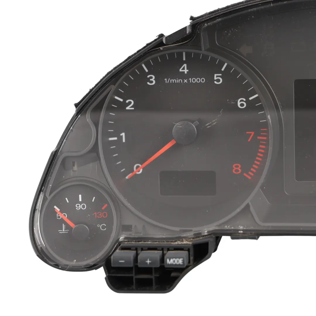Instrument Cluster Speedometer Clocks Petrol Manual to Audi A4 B7 with Part number 8H0920981EX Audi A4 B7 Instrument Cluster Speedometer Clocks Petrol Manual - SKU RHD-8H0920981EX - Part number 8H0920981EX