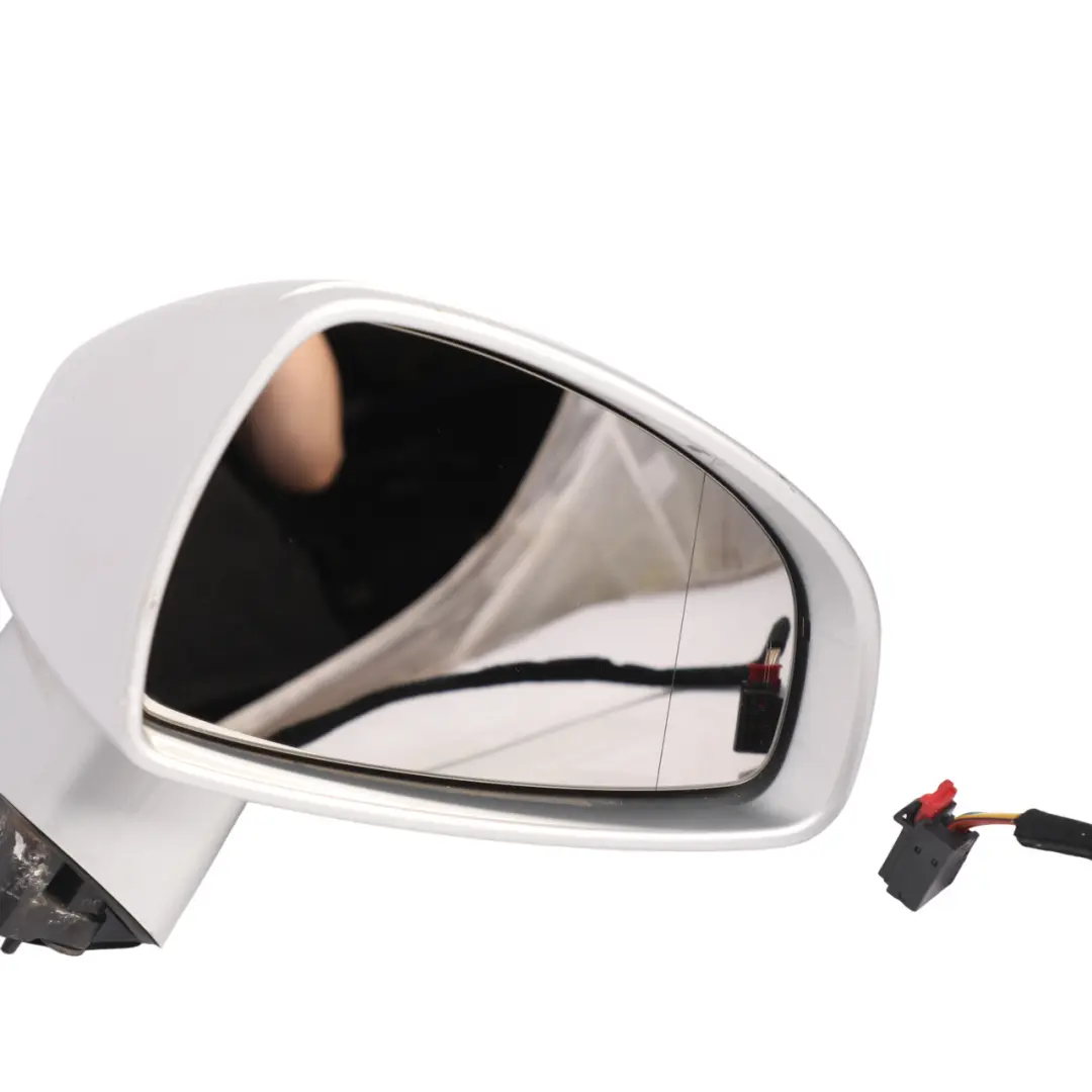 Audi TT 8J Door Wing Mirror Power Fold Right O/S Light Silver - Y7W - SKU RHD-8J0857502A-LS - Part number 8J0857502A