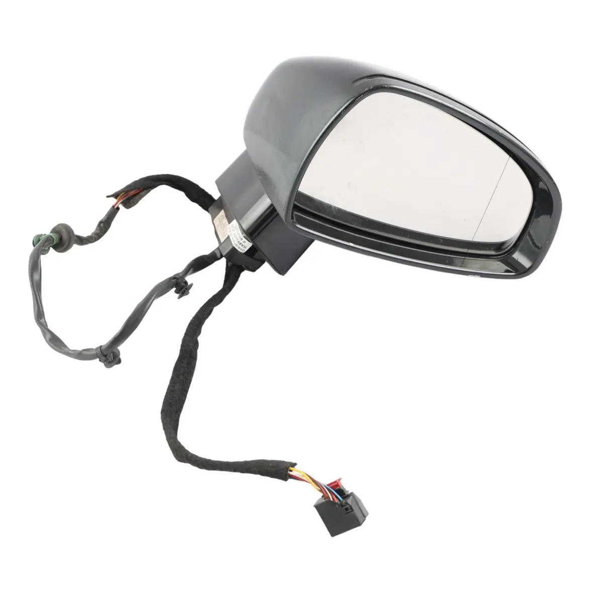 Audi TT Mk2 8J Door Wing Mirror Cover Right O/S Phantom Black - Z9Y