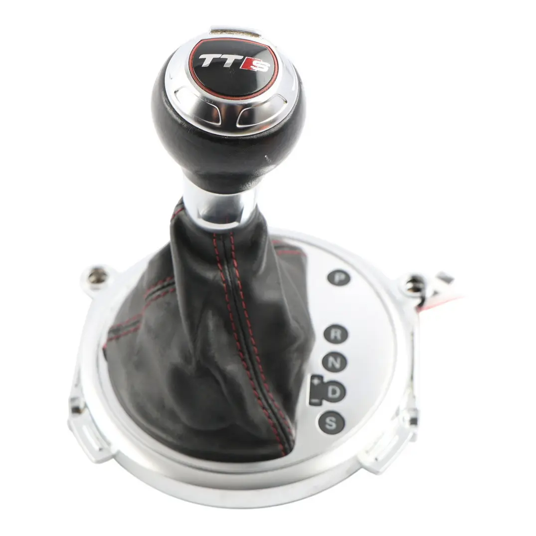 Audi TTS 8J Automatic Gear Shifter Stick Selector Knob Black Leather 8J2713139G