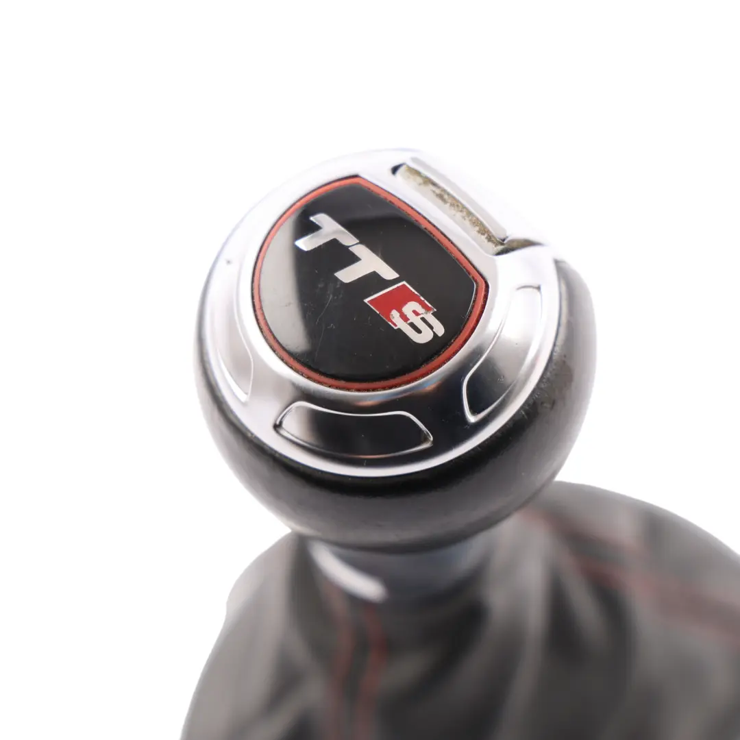 Audi TTS 8J Automatic Gear Shifter Stick Selector Knob Black Leather - SKU RHD-8J2713139G - Part number 8J2713139G
