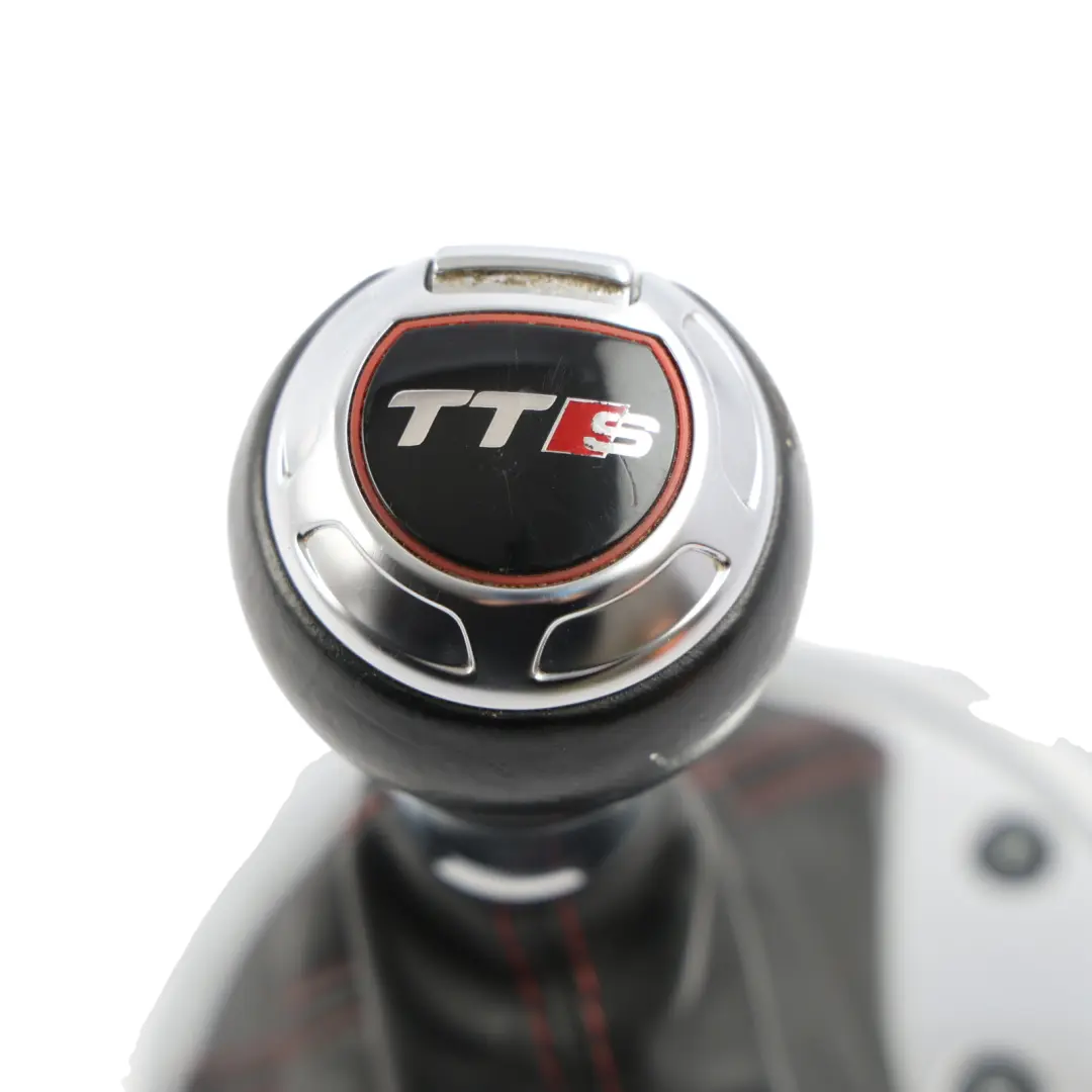 Audi TTS 8J Automatic Gear Shifter Stick Selector Knob Black Leather - SKU RHD-8J2713139G - Part number 8J2713139G
