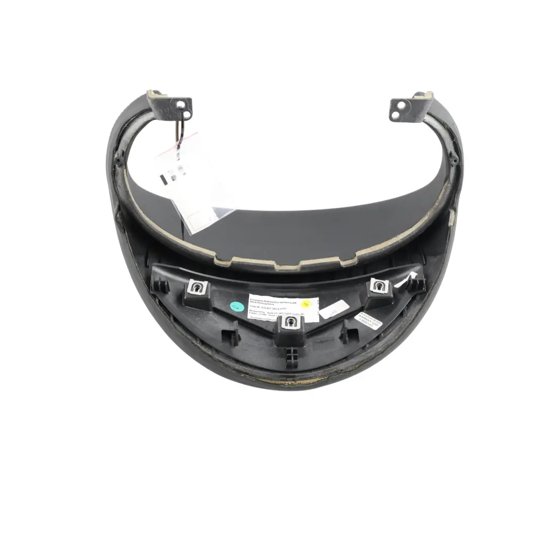 Audi TT 8J Instrument Cluster Cover Surround Panel Black Leather - SKU RHD-8J2857343A - Part number 8J2857343A