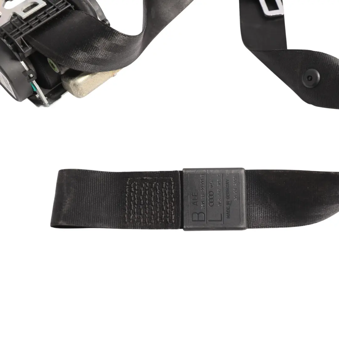 8L 3 Door Seat Belt Black Front Left Passenger Side N/S to Audi A3 with Part number 8L3857705C Audi A3 8L 3 Door Seat Belt Black Front Left Passenger Side N/S - SKU RHD-8L3857705C - Part number 8L3857705C