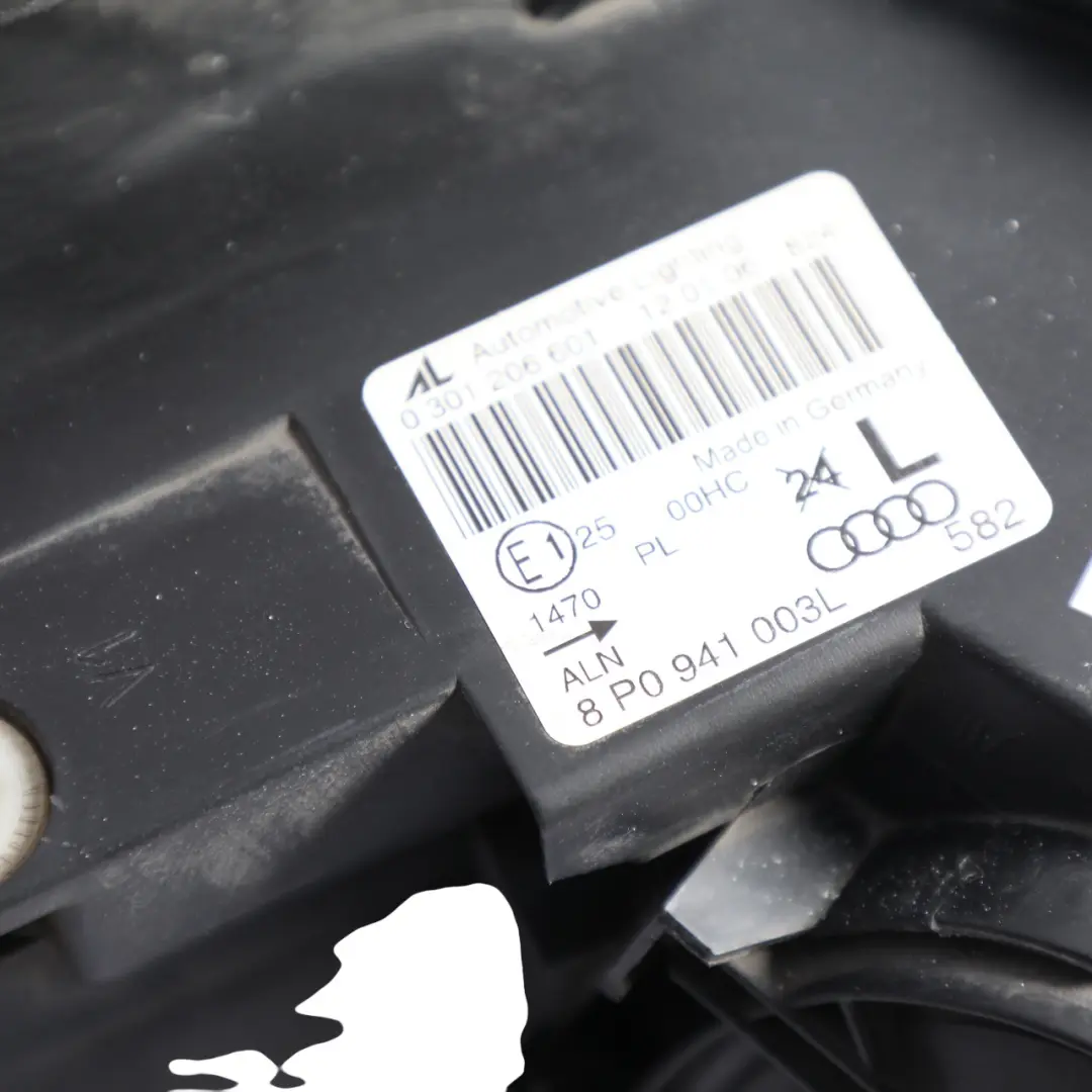 Audi A3 8P Headlight Headlamp Light Lamp Front Left N/S - SKU RHD-8P0941003L-1 - Part number 8P0941003L