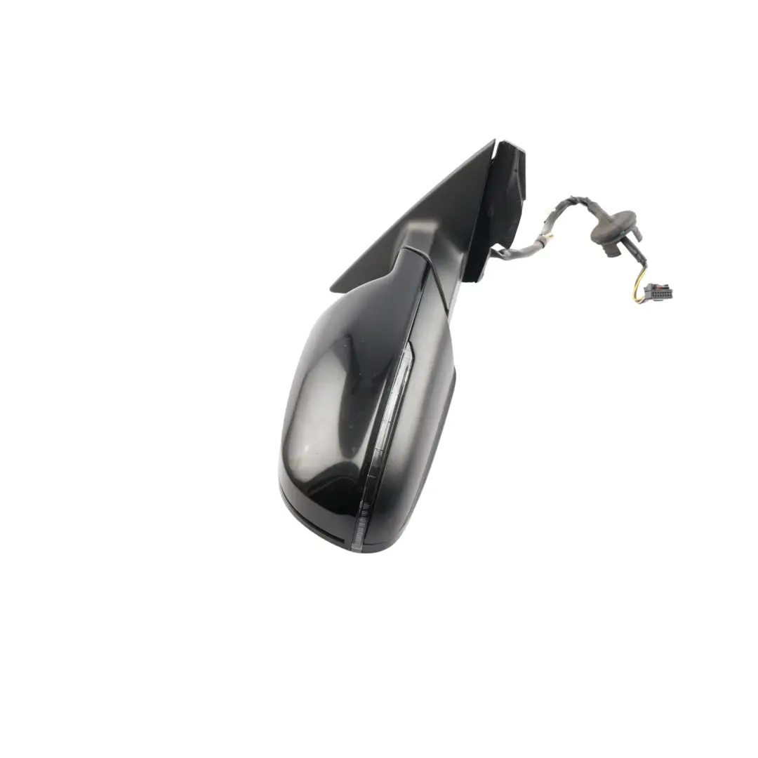 Audi A3 8P Wing Mirror Right O/S Brilliant Black - Y9B - SKU RHD-8P2858532GB-BBL - Part number 8P2858532GB