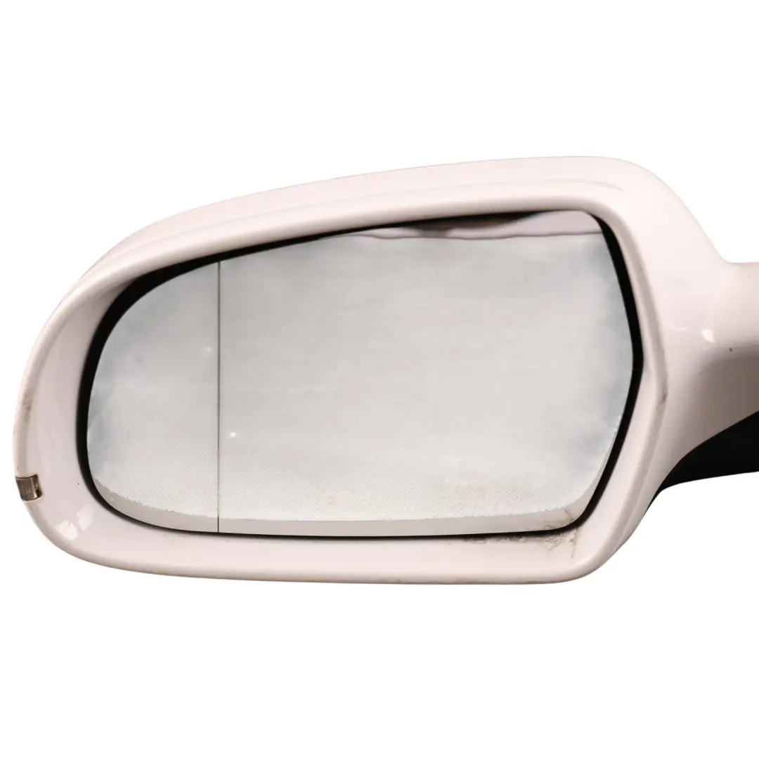 Audi A3 8P Convertible Wing Mirror Heated Electric Left N/S Ibis White - Y9C - SKU RHD-8P7858531BE-IWH - Part number 8P7858531BE
