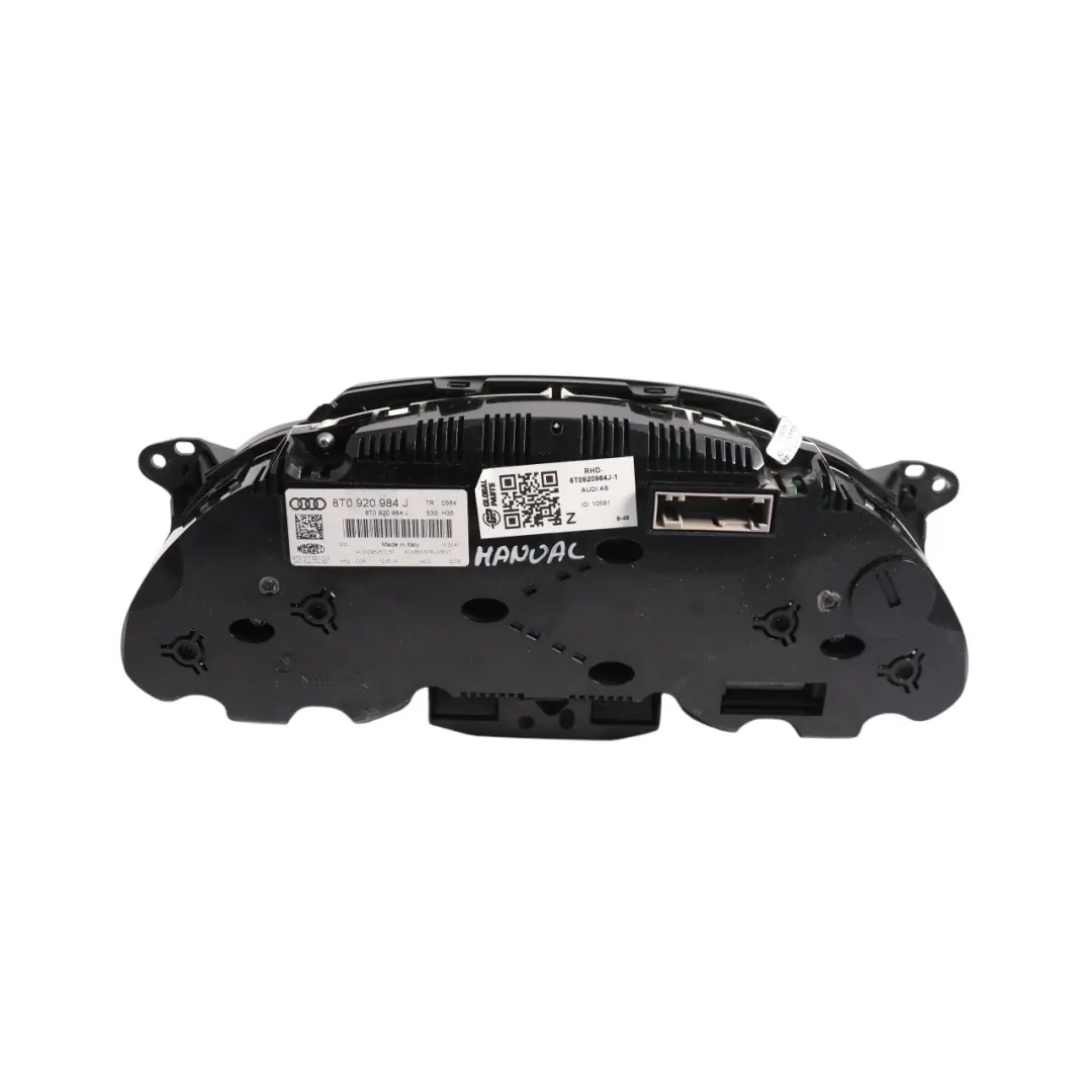 Audi A5 8T Instrument Cluster Speedo Meter Clocks Petrol Manual - SKU RHD-8T0920984J-1 - Part number 8T0920984J