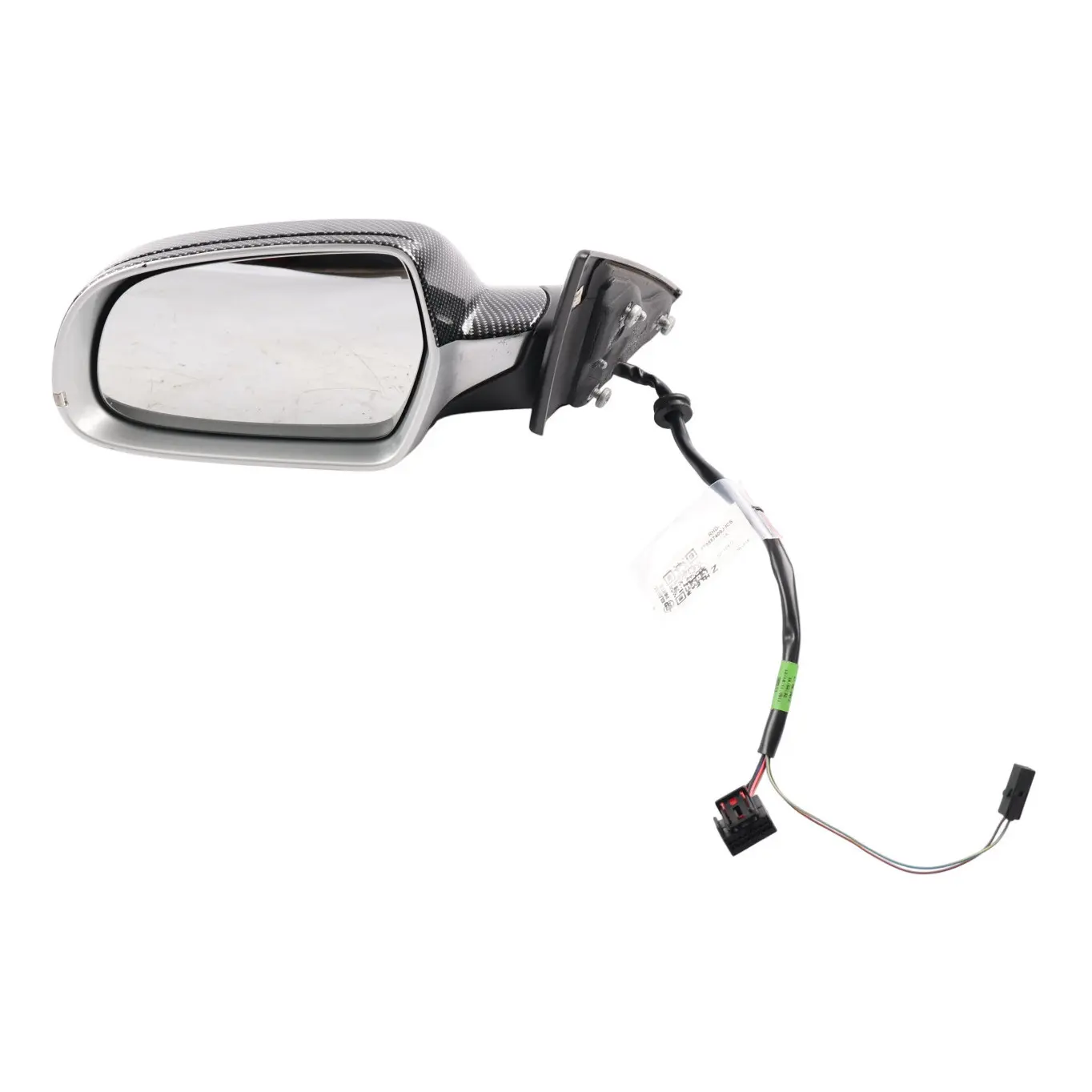 Audi A5 8T Wing Mirror Left Door N/S 8T8857409J Ice Silver Metallic - X7W