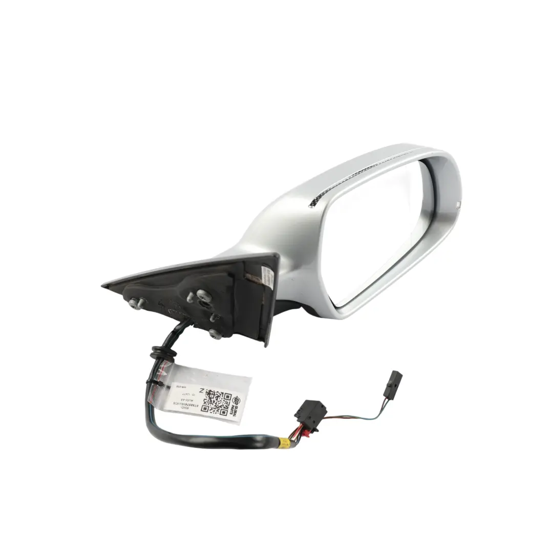 Audi A5 8T Door Wing Mirror Right O/S Ice Silver Metallic - X7W - SKU RHD-8T8857410J-ICS - Part number 8T8857410J