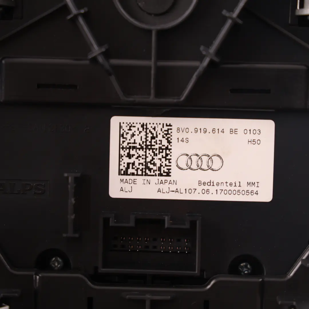 Audi A3 8V Centre Console Media Sat Nav Controller Trim Cup Holder - SKU RHD-8V0919614BE-3 - Part number 8V0919614BE