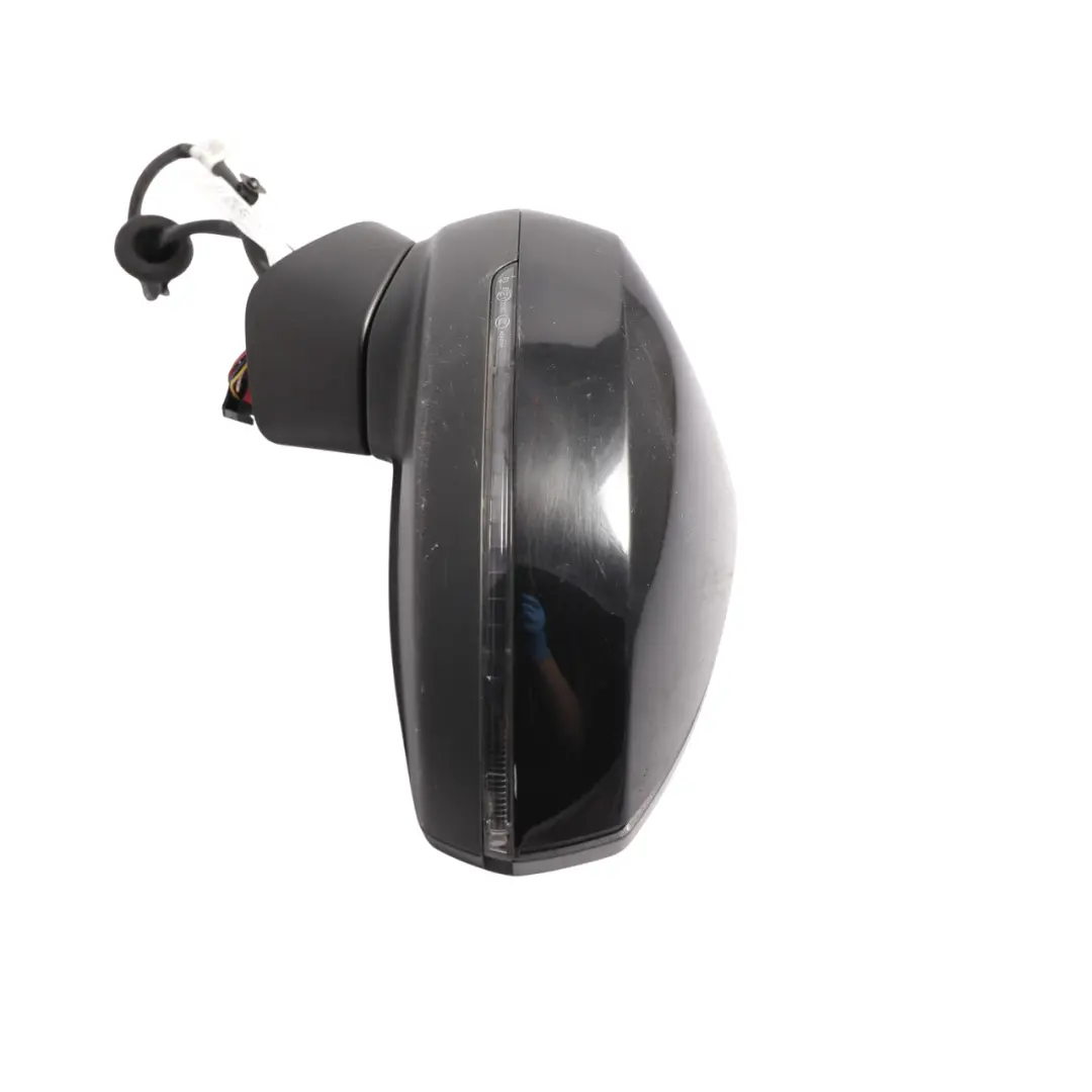 Audi A3 8V Wing Mirror Electric Door Left N/S Outside Brilliant Black - Y9B - SKU RHD-8V2857409F-BBL - Part number 8V2857409F