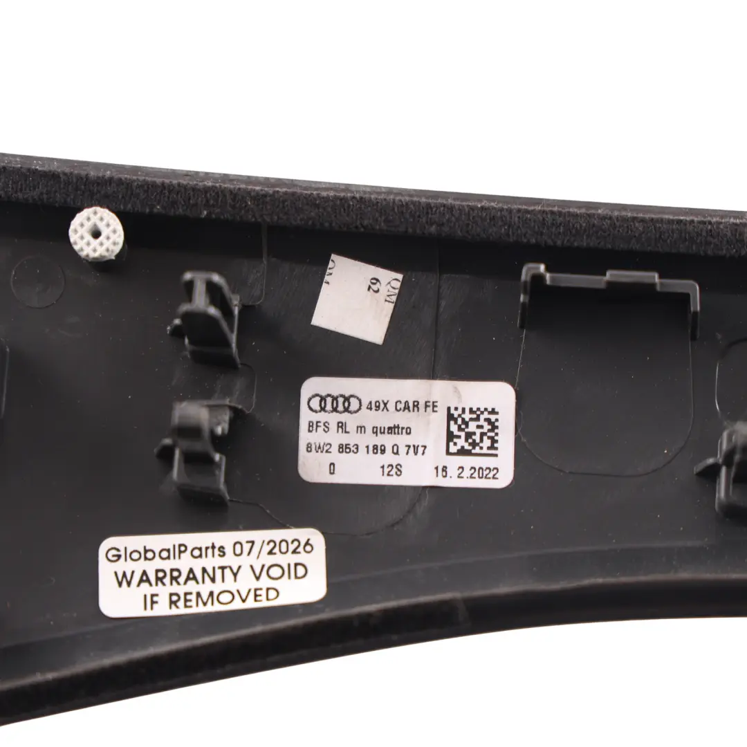 Dashboard Dash Decor Trim Strip Cover Carbon Quattro 8W2853189Q to Audi A5 S5 F5 with Part number 8W2853189AC Audi A5 S5 F5 Dashboard Dash Decor Trim Strip Cover Carbon Quattro 8W2853189Q - SKU RHD-8W2853189Q-2 - Part number 8W2853189AC