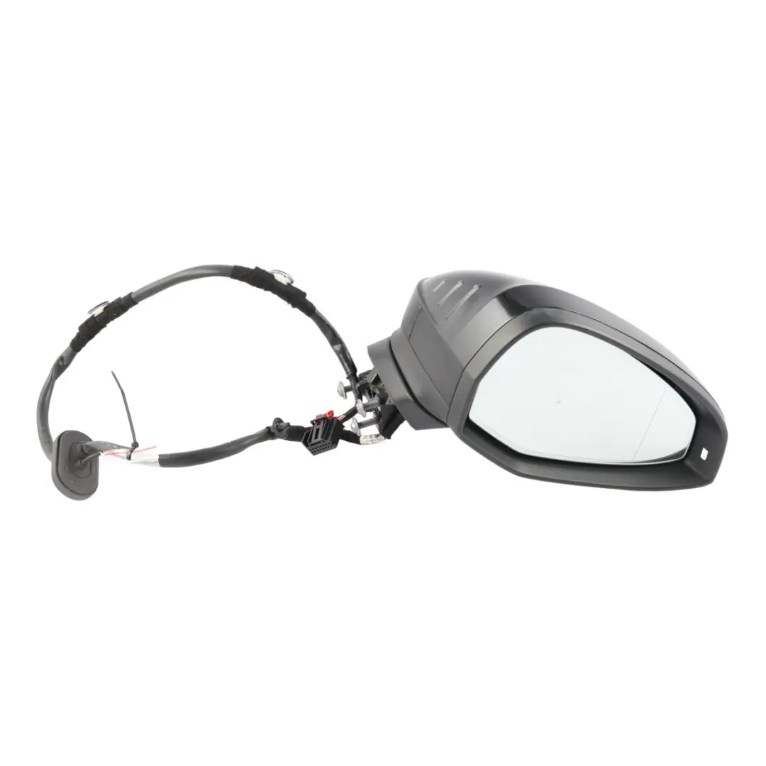 Audi A4 B9 Wing Mirror Heated Electric Right O/S Mythical Black Metallic - Y9T - SKU RHD-8W2857410F-MYB - Part number 8W2857410F