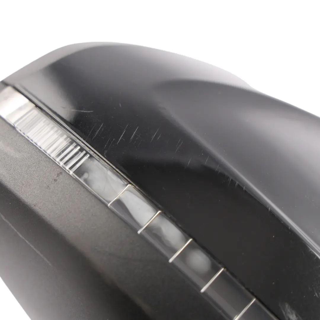 Audi A4 B9 Wing Mirror Heated Electric Right O/S Mythical Black Metallic - Y9T - SKU RHD-8W2857410F-MYB - Part number 8W2857410F
