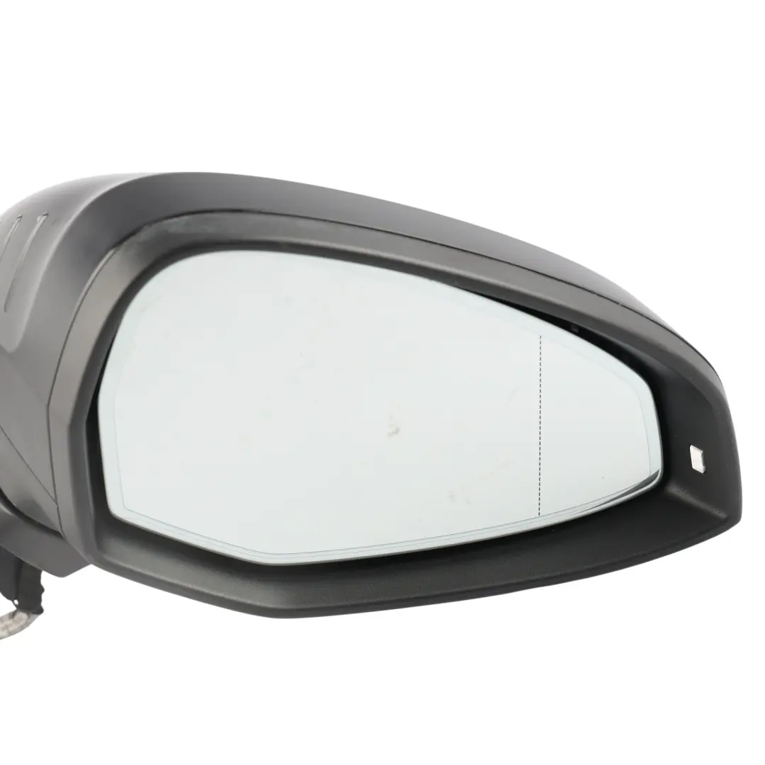 Audi A4 B9 Wing Mirror Heated Electric Right O/S Mythical Black Metallic - Y9T - SKU RHD-8W2857410F-MYB - Part number 8W2857410F