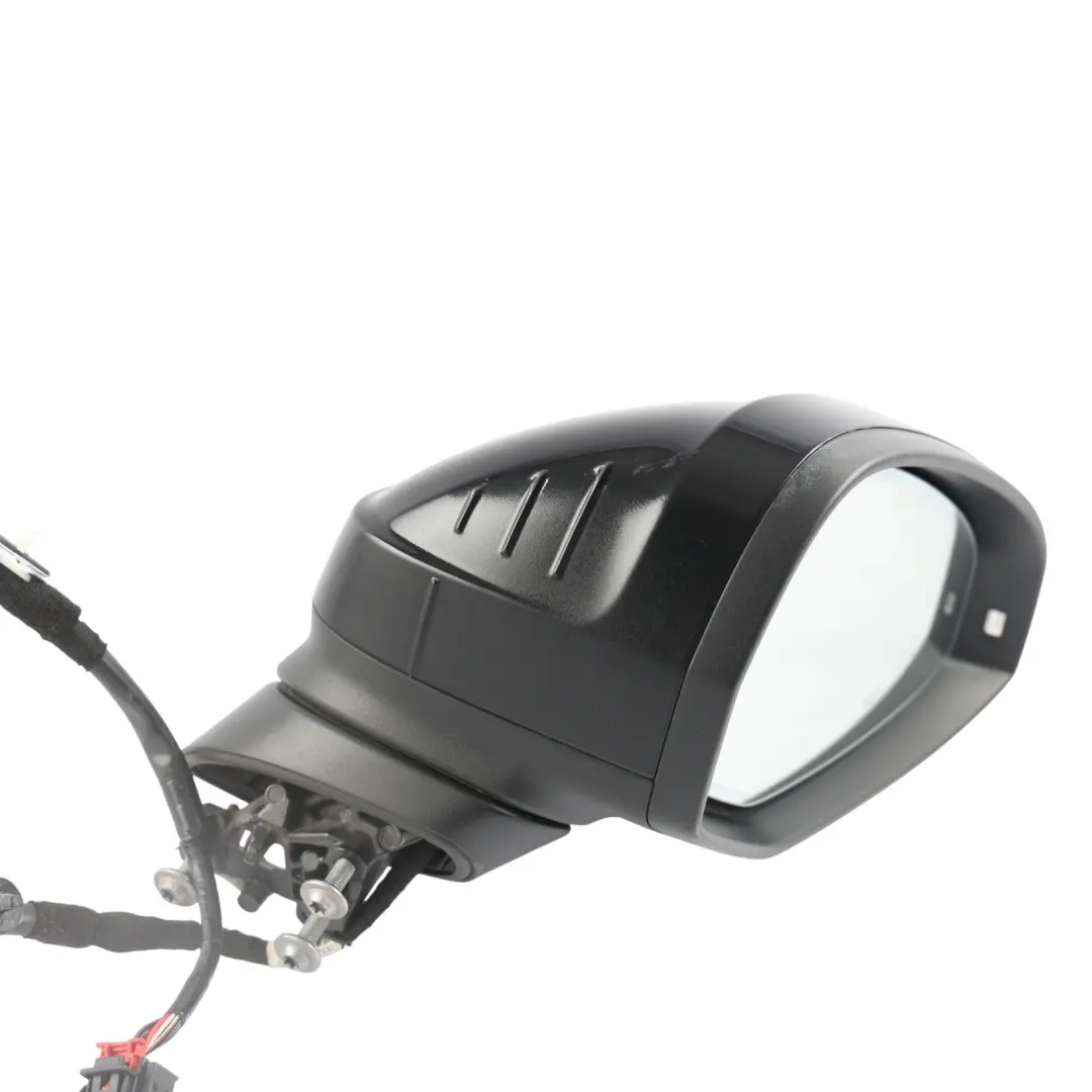 Audi A4 B9 Wing Mirror Heated Electric Right O/S Mythical Black Metallic - Y9T - SKU RHD-8W2857410F-MYB - Part number 8W2857410F