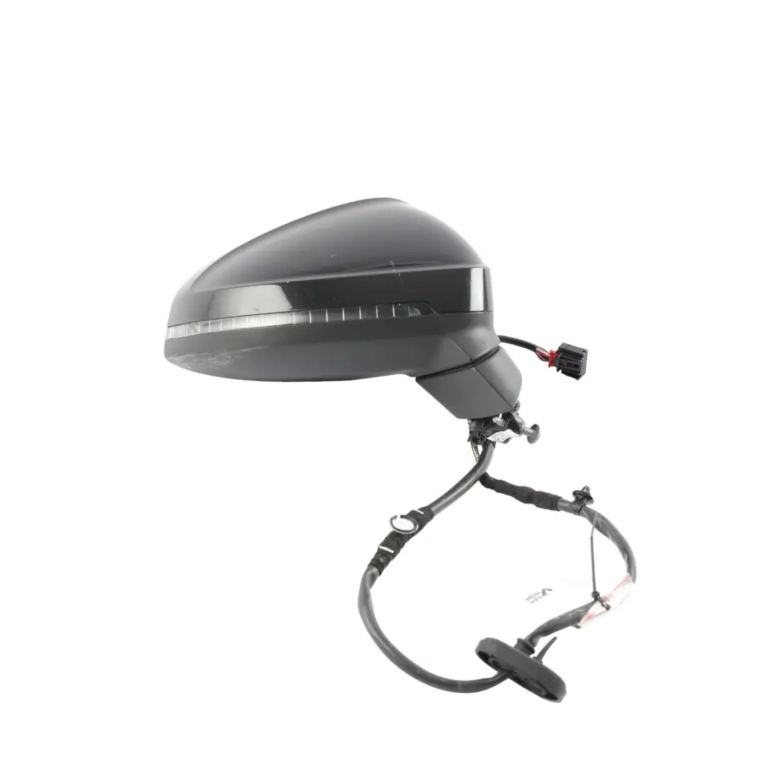 Audi A4 B9 Wing Mirror Heated Electric Right O/S Mythical Black Metallic - Y9T - SKU RHD-8W2857410F-MYB - Part number 8W2857410F