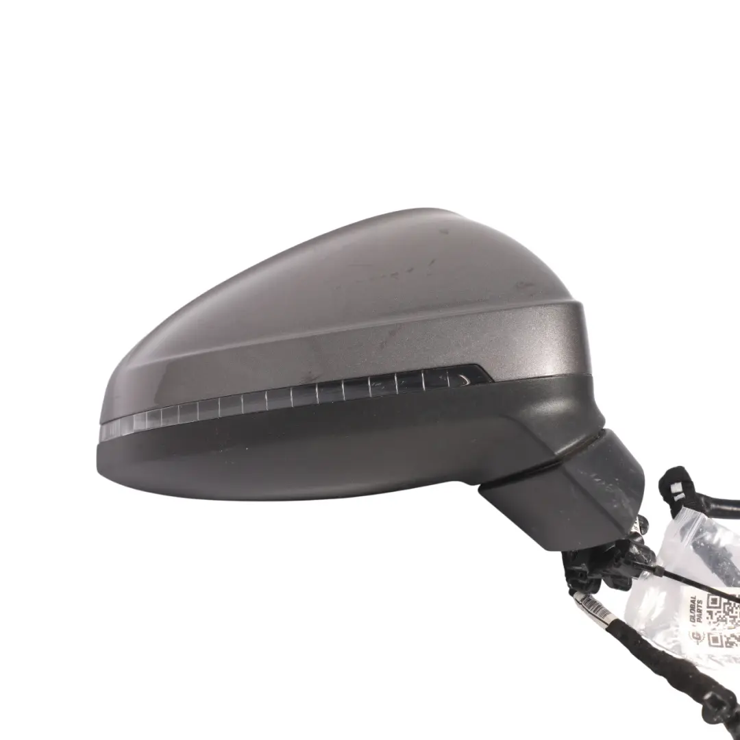 Audi A4 B9 Wing Mirror Heated Power Fold Right O/S Terra Grey - X7H - SKU RHD-8W2857410F-TEG - Part number 8W2857410F