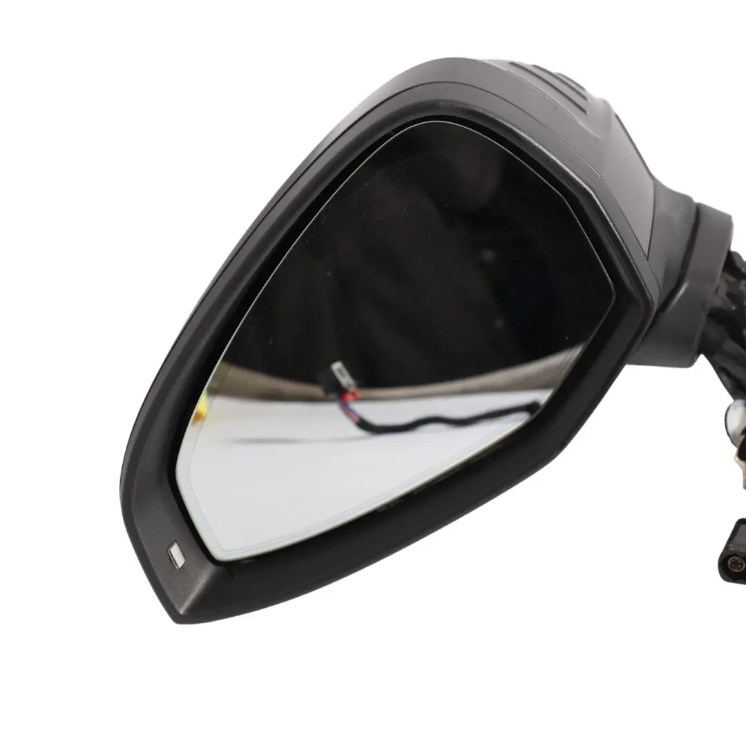 Audi A5 S5 F5 Wing Mirror Heated Fold Dim Camera Left N/S Mythical Black - Y9T - SKU RHD-8W6857409CK-MYB - Part number 8W6857409CK
