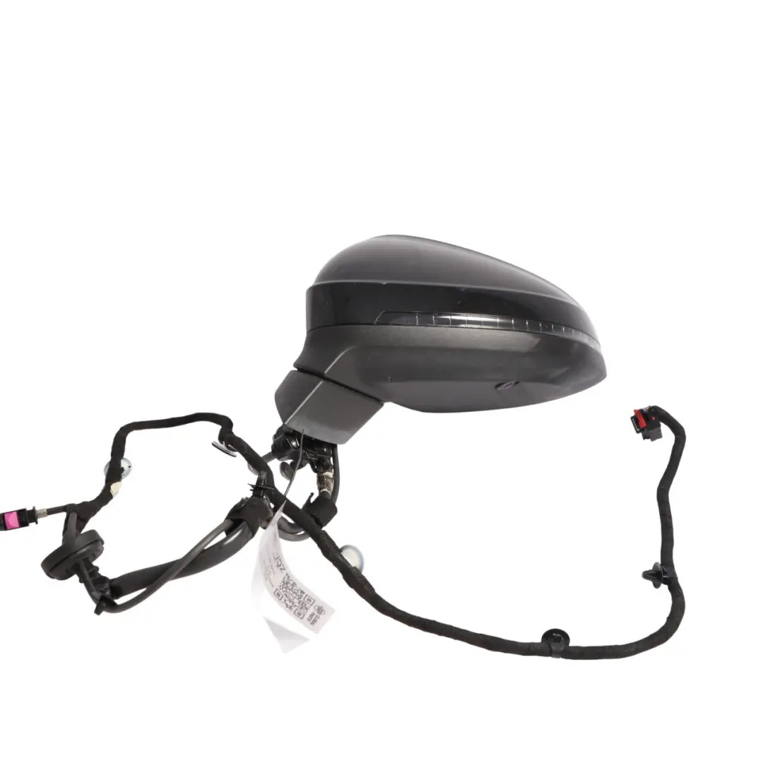 Audi A5 S5 F5 Wing Mirror Heated Fold Dim Camera Left N/S Mythical Black - Y9T - SKU RHD-8W6857409CK-MYB - Part number 8W6857409CK