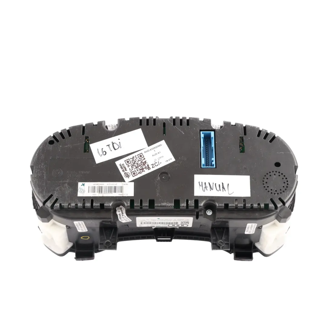 Audi A1 8X Instrument Cluster Speedo Clocks Petrol Manual - SKU RHD-8X0920980-1 - Part number 8X0920980