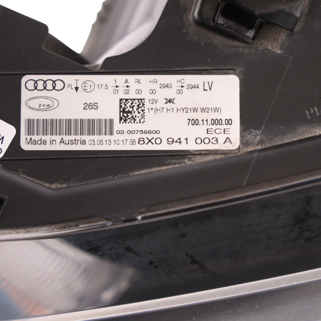 Headlight Headlamp Lamp Light Front Left N/S to Audi A1 8X with Part number 8X0941003A Audi A1 8X Headlight Headlamp Lamp Light Front Left N/S - SKU RHD-8X0941003A - Part number 8X0941003A