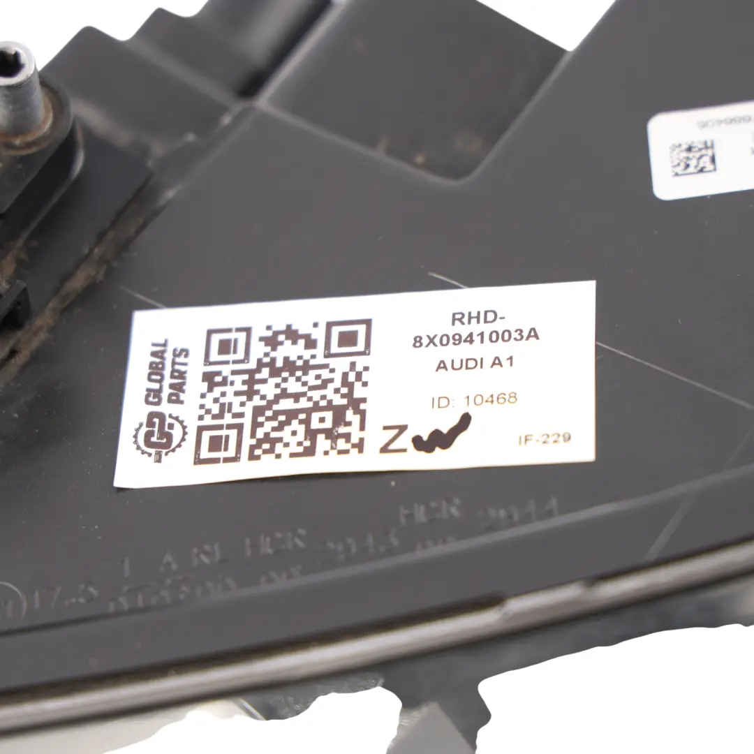 Audi A1 8X Headlight Headlamp Lamp Light Front Left N/S - SKU RHD-8X0941003A - Part number 8X0941003A