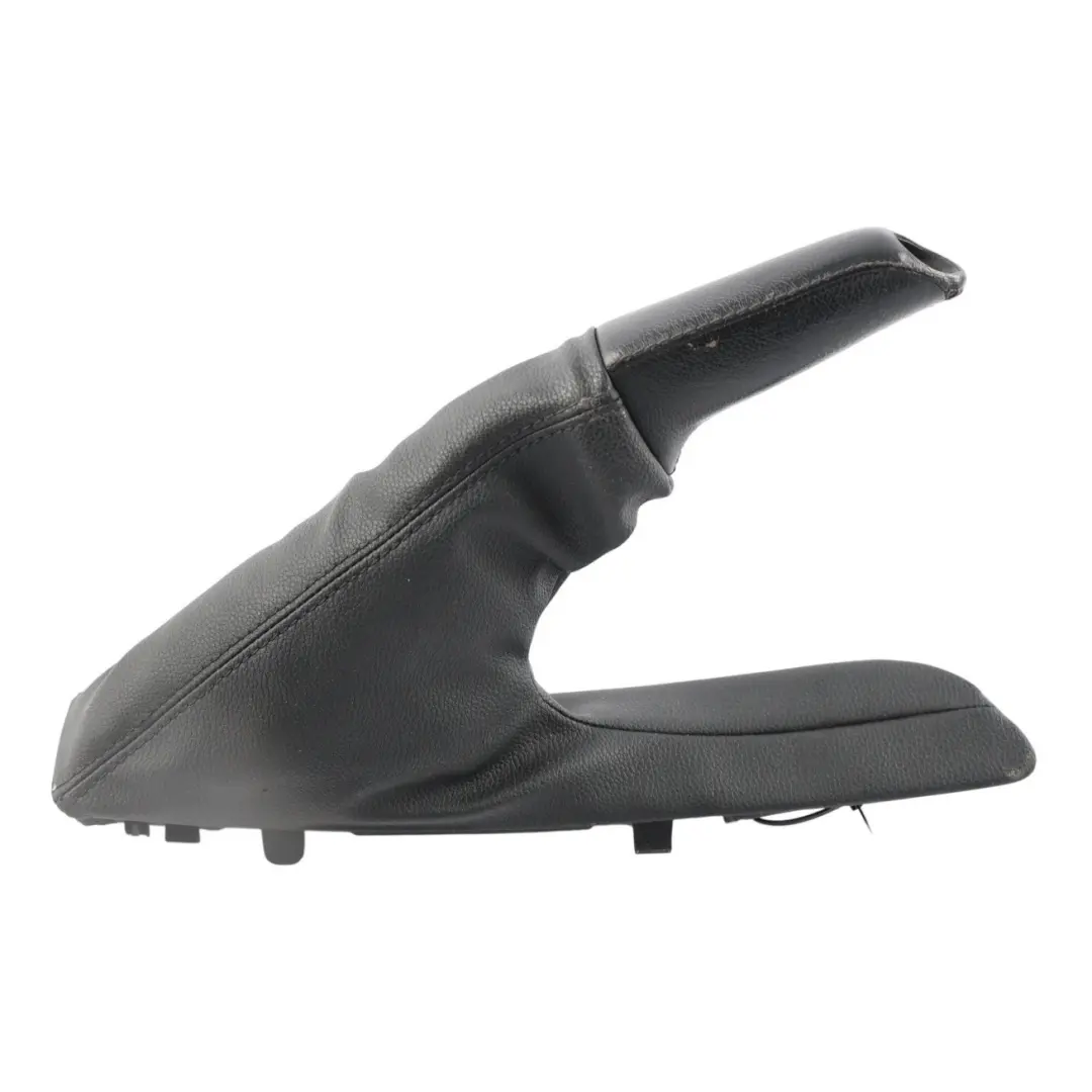 Handbrake Lever Cover Leather Black to BMW E81 E82 E87 E88 LCI with Part number 9142753 BMW E81 E82 E87 E88 LCI Handbrake Lever Cover Leather Black - SKU RHD-9142753-1 - Part number 9142753