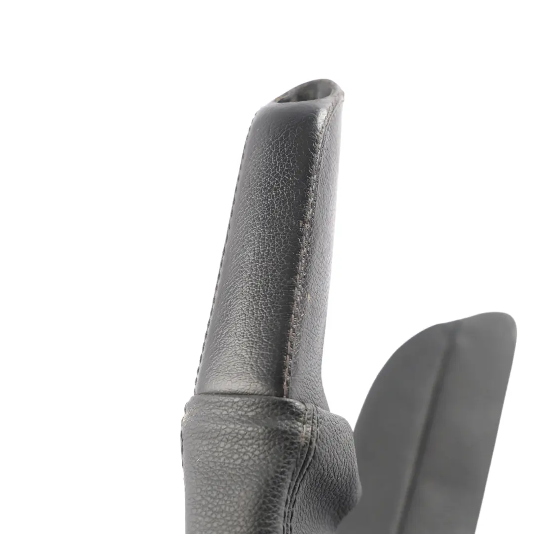 BMW E81 E82 E87 E88 LCI Handbrake Lever Cover Leather Black - SKU RHD-9142753-1 - Part number 9142753