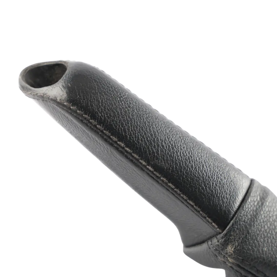 BMW E81 E82 E87 E88 LCI Handbrake Lever Cover Leather Black - SKU RHD-9142753-1 - Part number 9142753