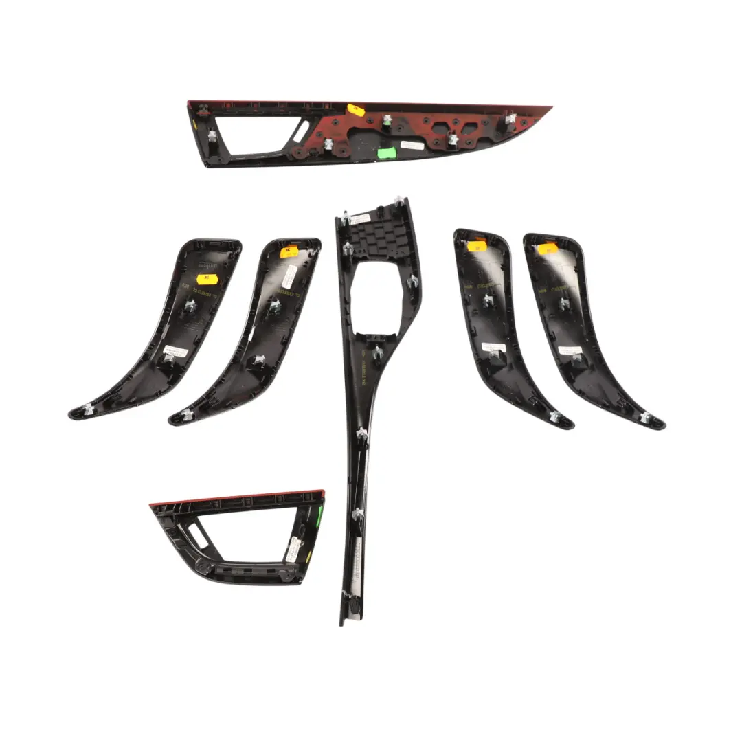 BMW 1 Series 2 F20 Set Trim Strip Dashboard Cover Black Glossy Korallrot Red - SKU RHD-9205370-2 - Part number 9205370