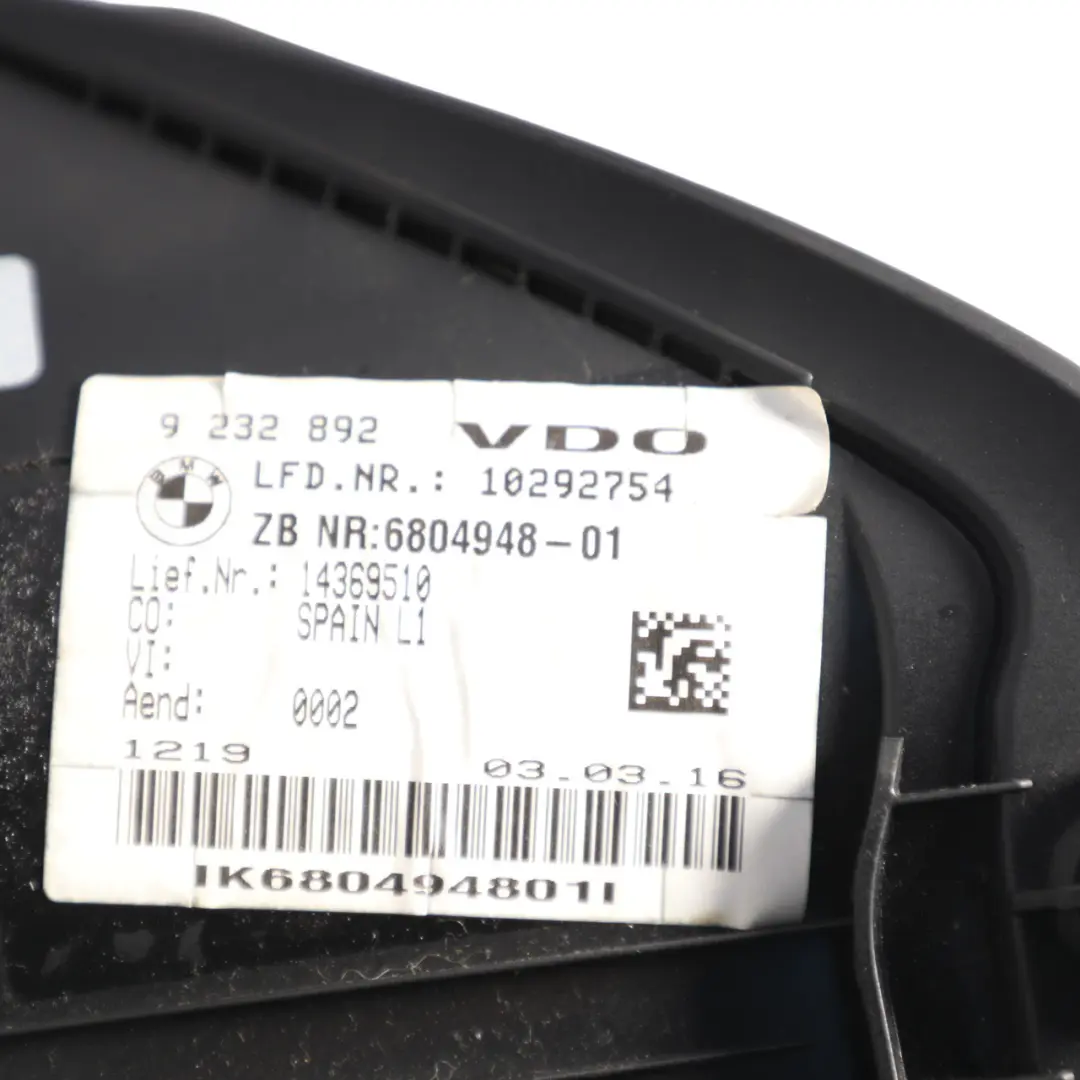 BMW F20 F21 Instrument Cluster Speedometer Speedo Clocks Petrol - SKU RHD-9232892-4 - Part number 9232892