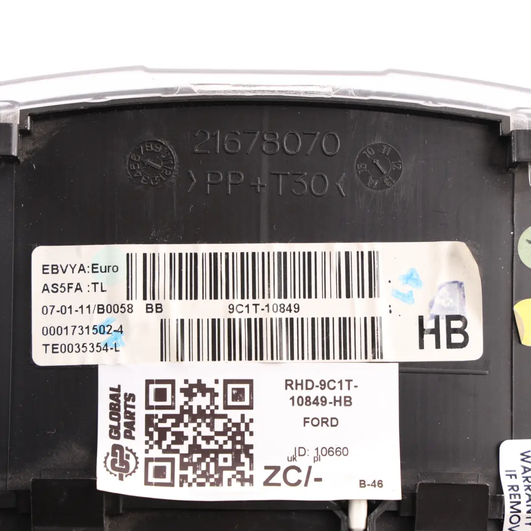 Ford Transit Mk7 Instrument Cluster Speedo Clocks Diesel Manual - SKU RHD-9C1T-10849-HB - Part number 9C1T-10849-HB