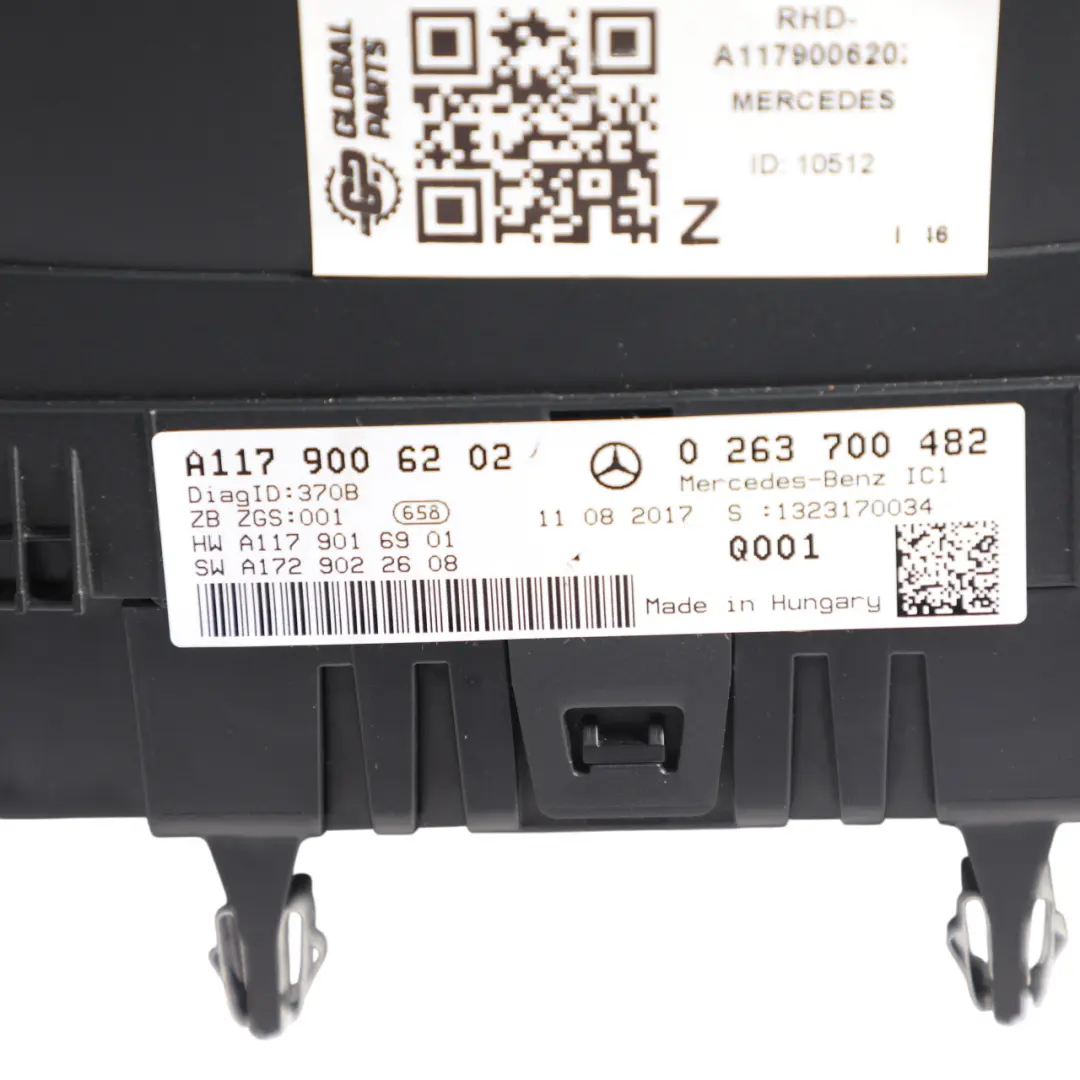 Mercedes CLA 45 AMG C117 Speedometer Instrument Cluster Automatic - SKU RHD-A1179006202 - Part number A1179006202