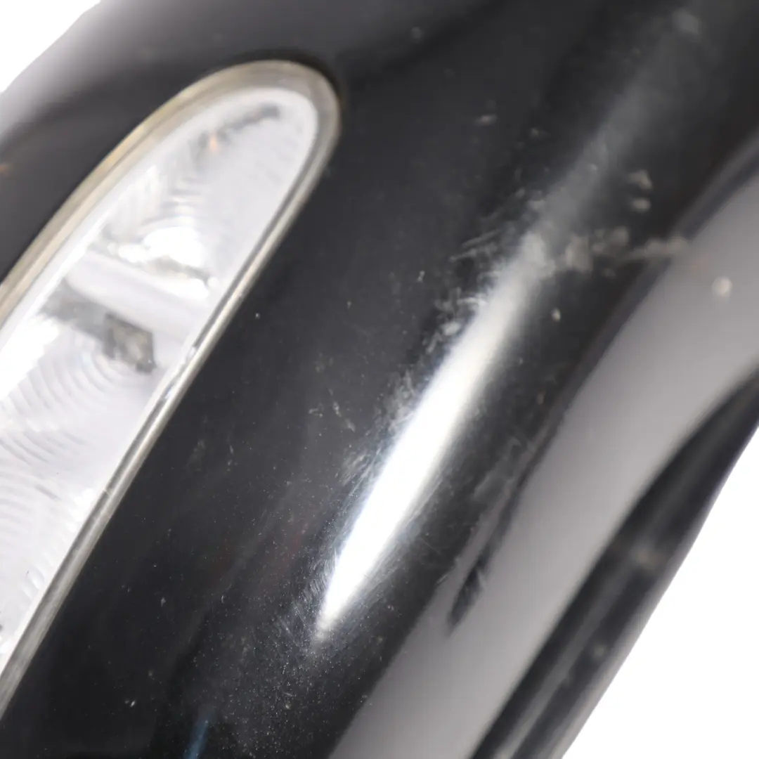 Mercedes ML W166 Wing Mirror Right O/S Power Fold Auto Dim Obsidian Black - 197 - SKU RHD-A1668100001-OB - Part number A1668100001