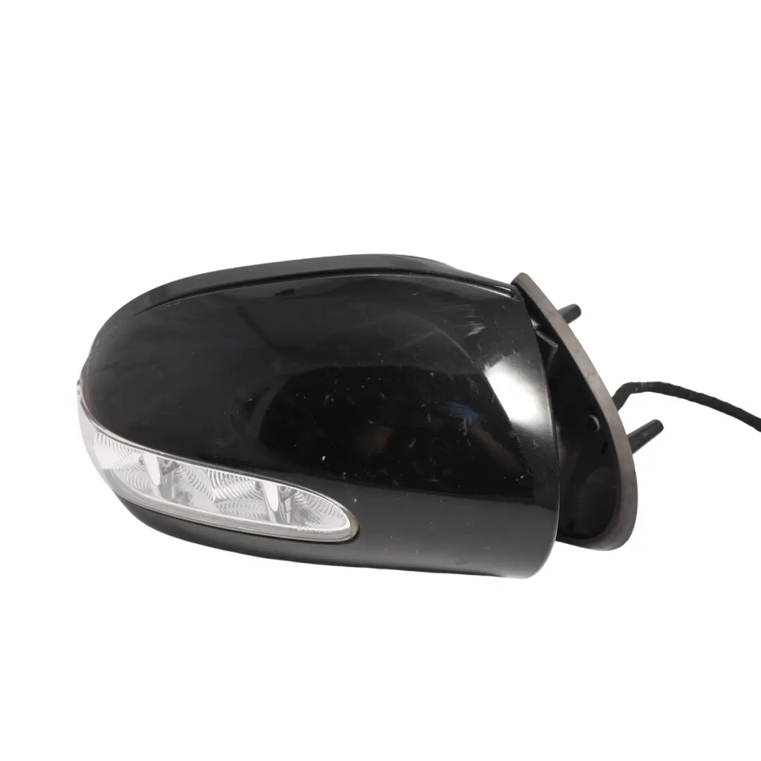 Mercedes ML W166 Wing Mirror Right O/S Power Fold Auto Dim Obsidian Black - 197 - SKU RHD-A1668100001-OB - Part number A1668100001