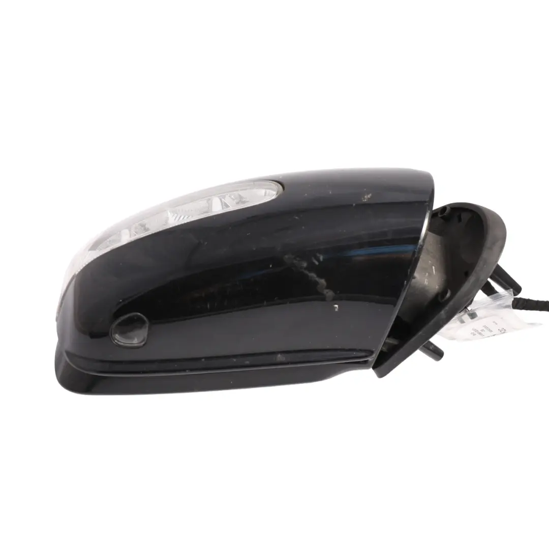Mercedes ML W166 Wing Mirror Right O/S Power Fold Auto Dim Obsidian Black - 197 - SKU RHD-A1668100001-OB - Part number A1668100001