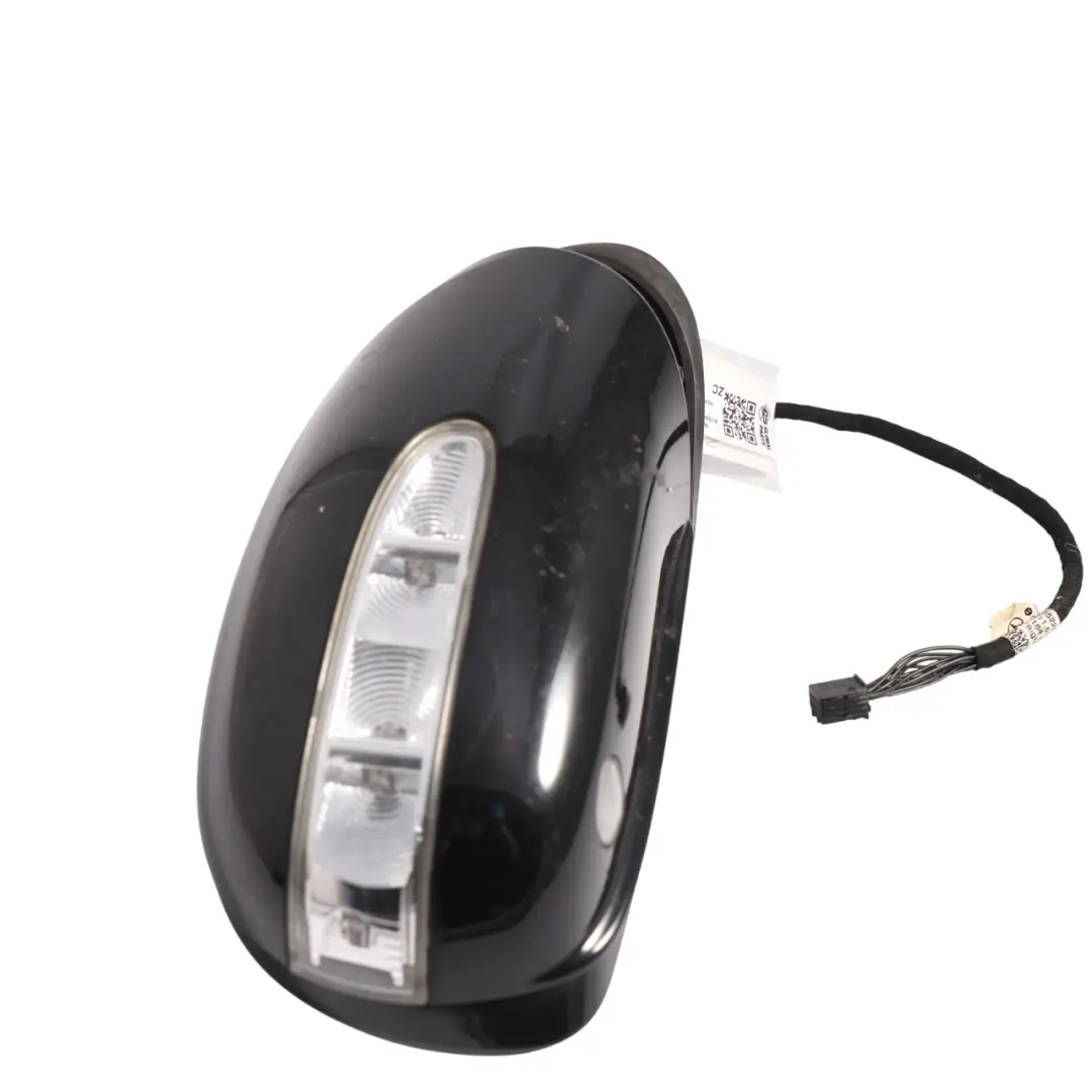 Mercedes ML W166 Wing Mirror Right O/S Power Fold Auto Dim Obsidian Black - 197 - SKU RHD-A1668100001-OB - Part number A1668100001