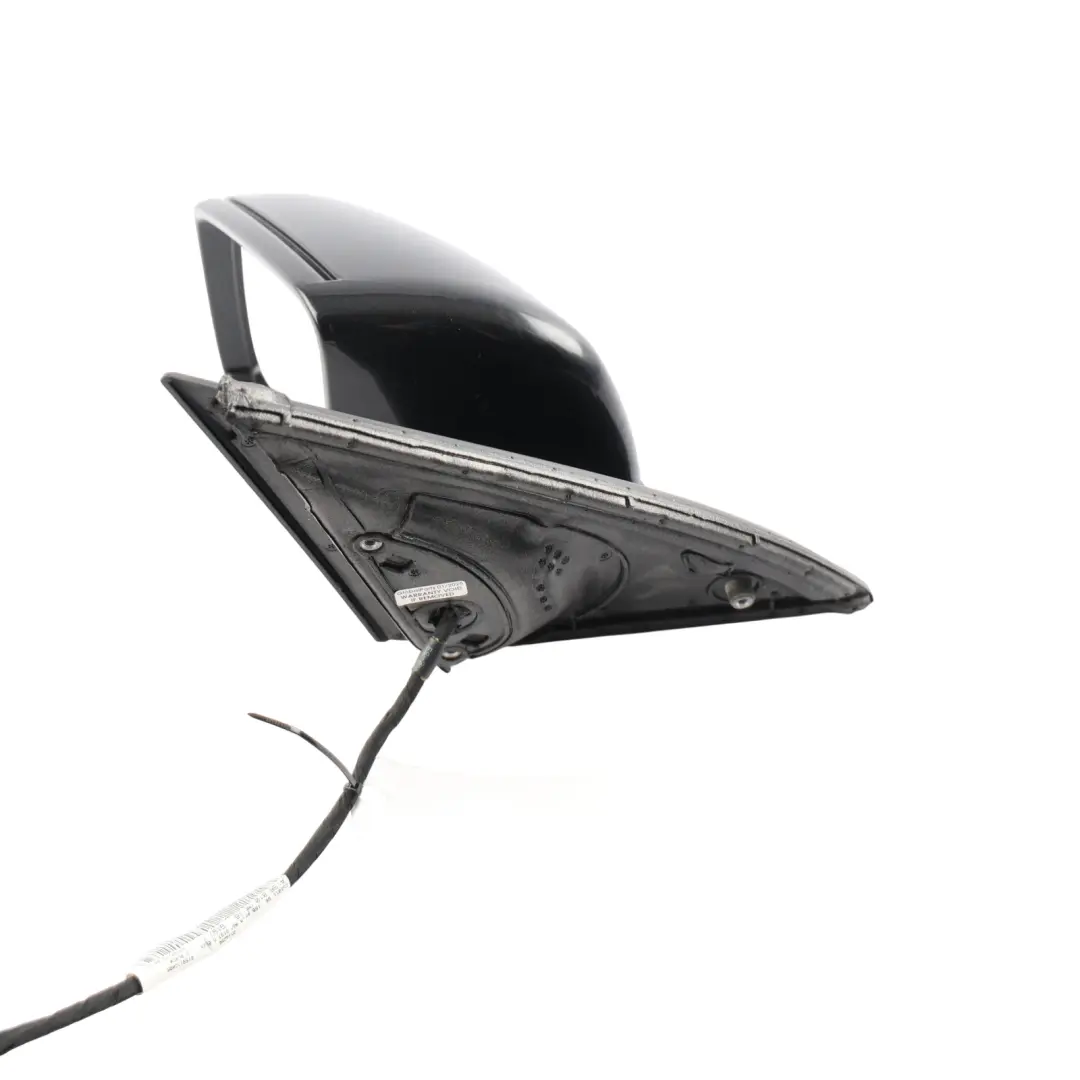 Mercedes ML W166 Wing Mirror Left N/S Power Fold Auto Dim Obsidian Black - 197 - SKU RHD-A1668108500-OB - Part number A1668108500