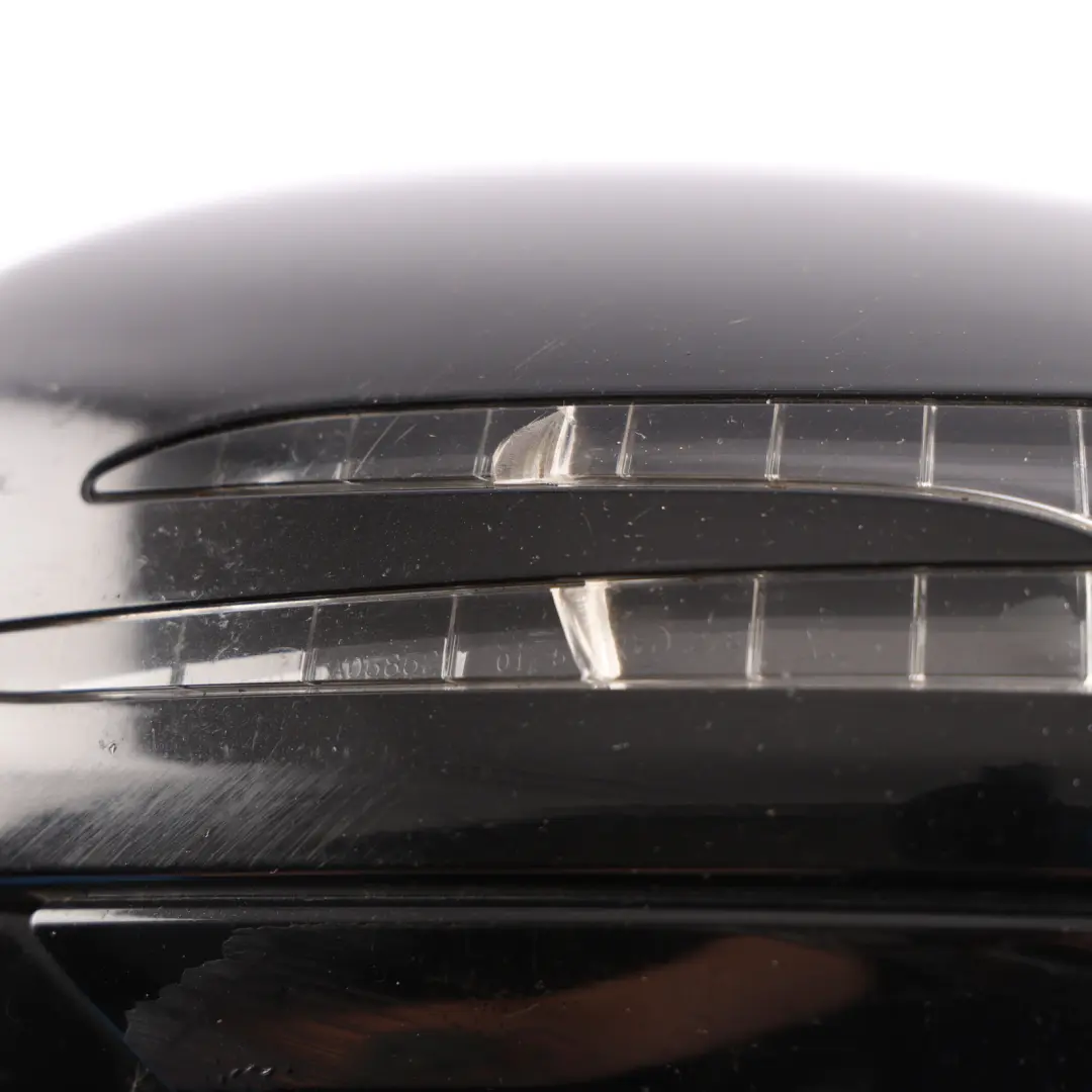Mercedes SLK R172 Wing Mirror Power Fold Auto Dim Left N/S Obsidian Black - 197 - SKU RHD-A1728100376-OB - Part number A1728100376