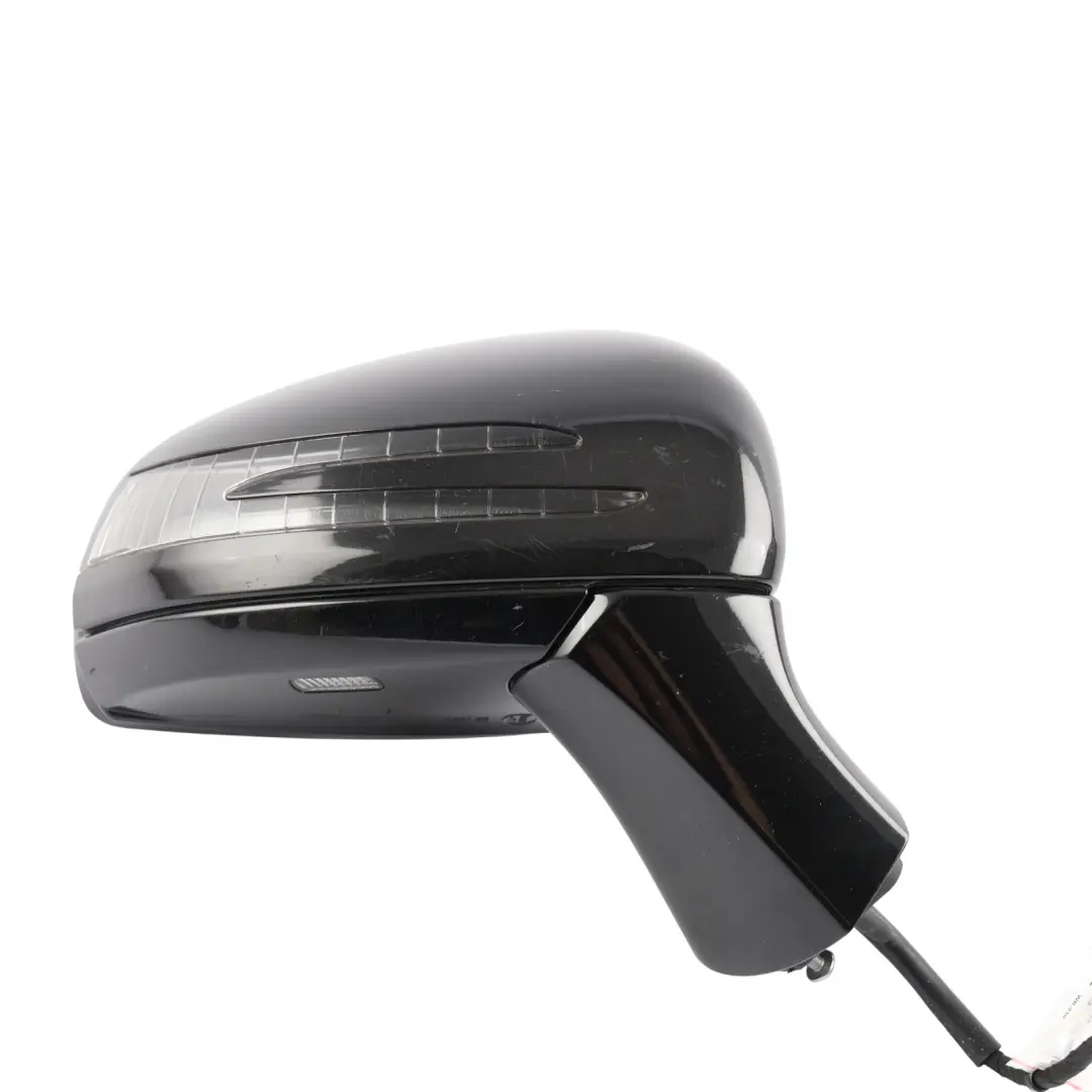 Mercedes R172 Wing Mirror Power Fold Auto Dim Right O/S Obsidian Black - 197 - SKU RHD-A1728100476-OB - Part number A1728100476