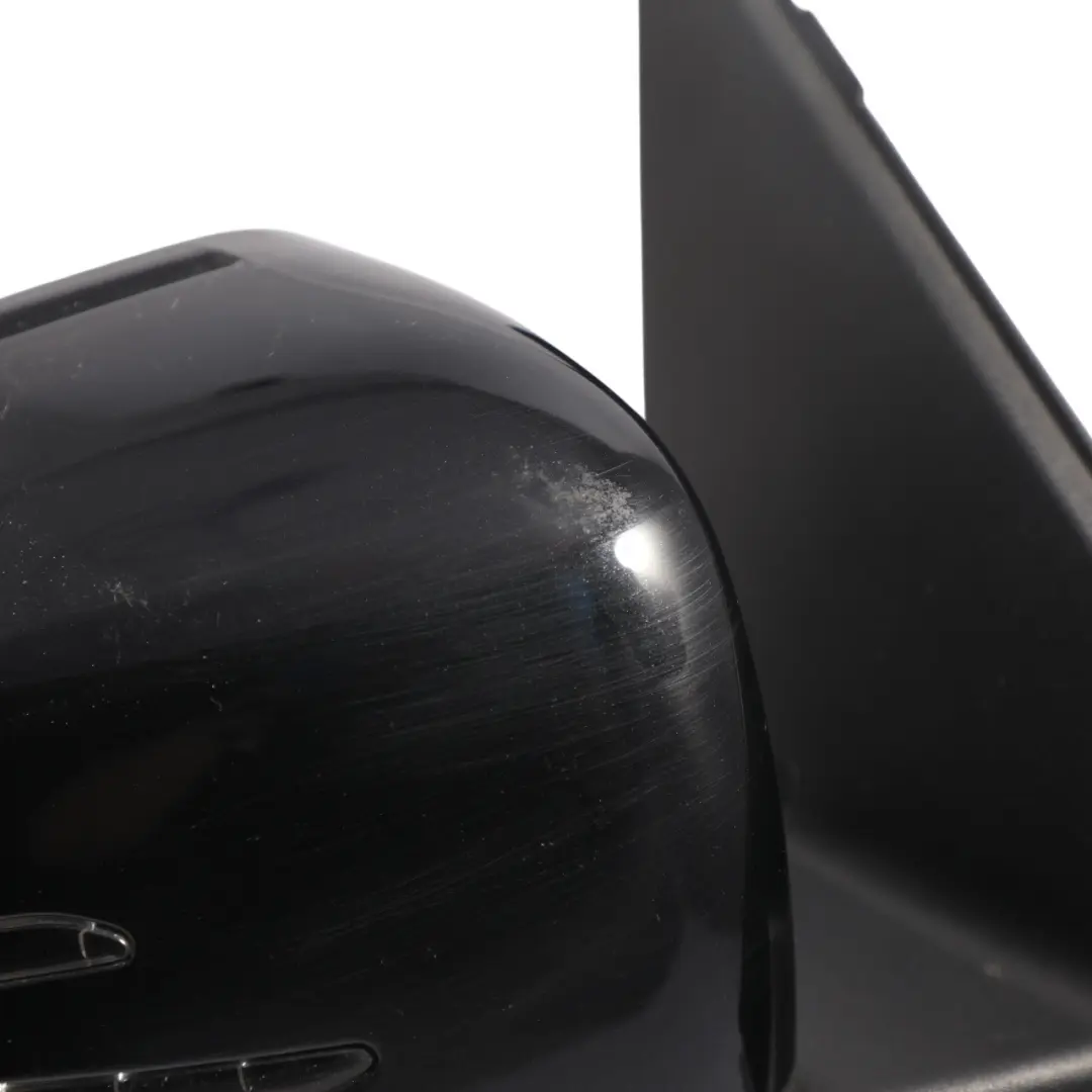 Mercedes W176 Door Wing Mirror Outside Power Fold Right O/S Kosmos Black - 191 - SKU RHD-A1768100200-KB - Part number A1768100200