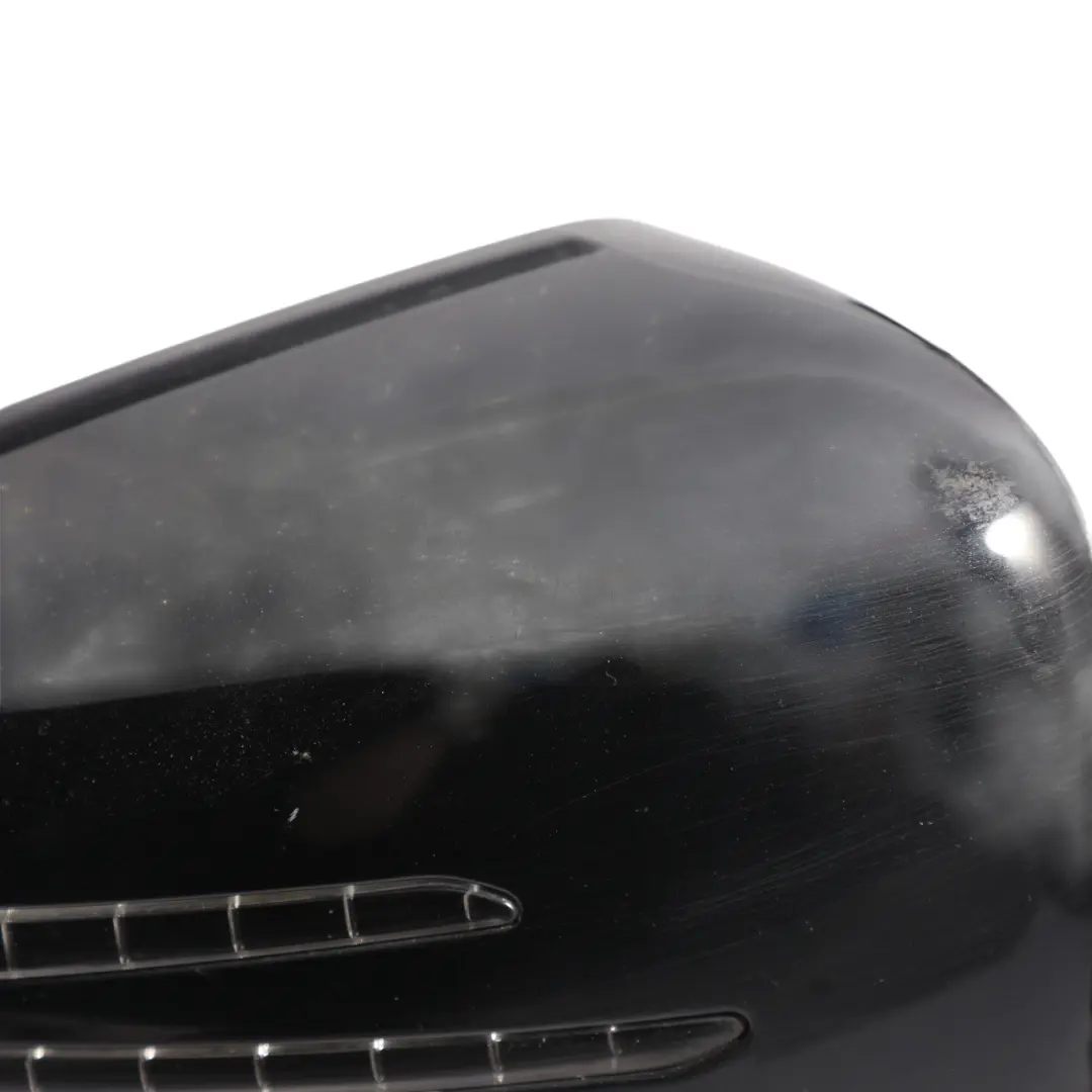 Mercedes W176 Door Wing Mirror Outside Power Fold Right O/S Kosmos Black - 191 - SKU RHD-A1768100200-KB - Part number A1768100200