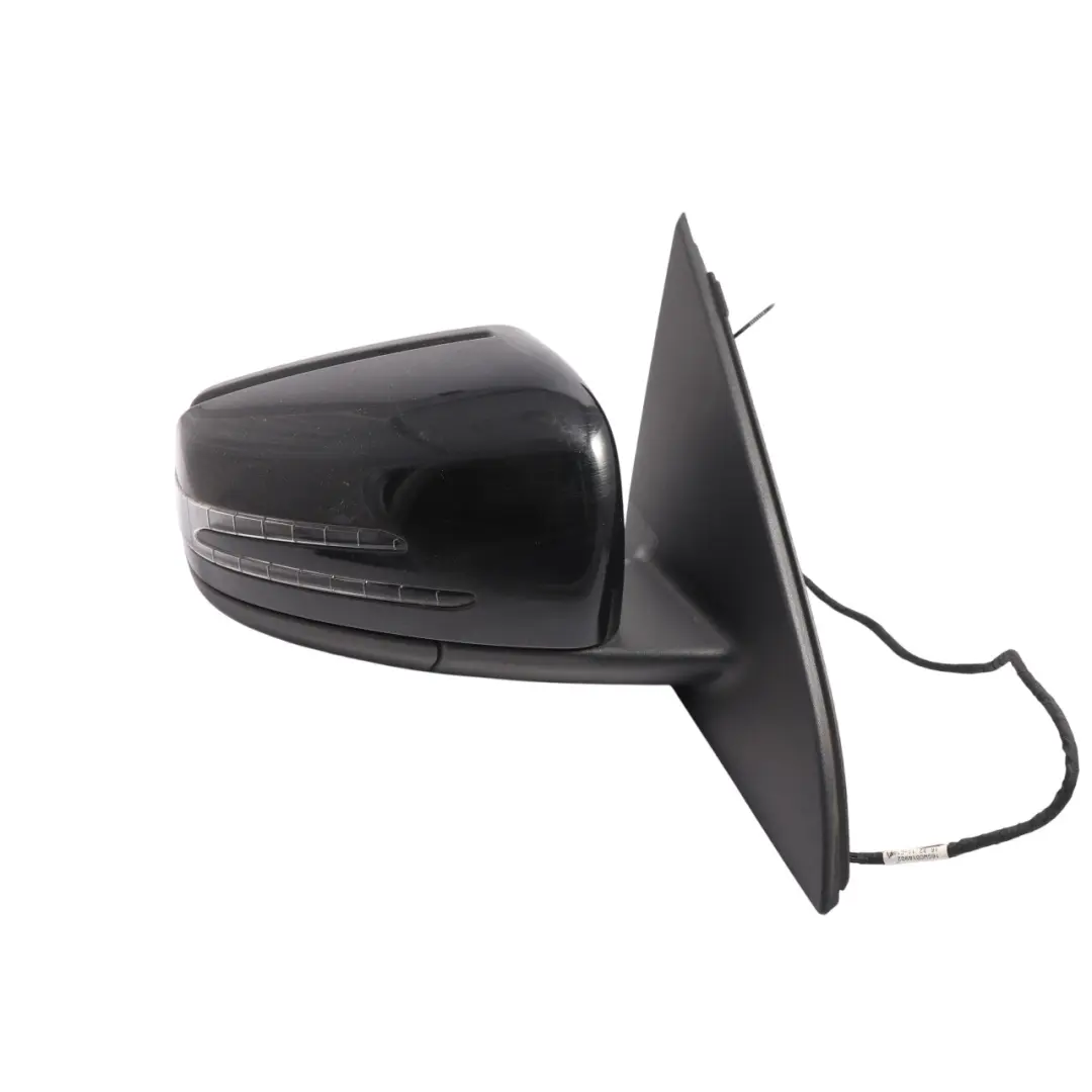 Mercedes W176 Door Wing Mirror Outside Power Fold Right O/S Kosmos Black - 191 - SKU RHD-A1768100200-KB - Part number A1768100200