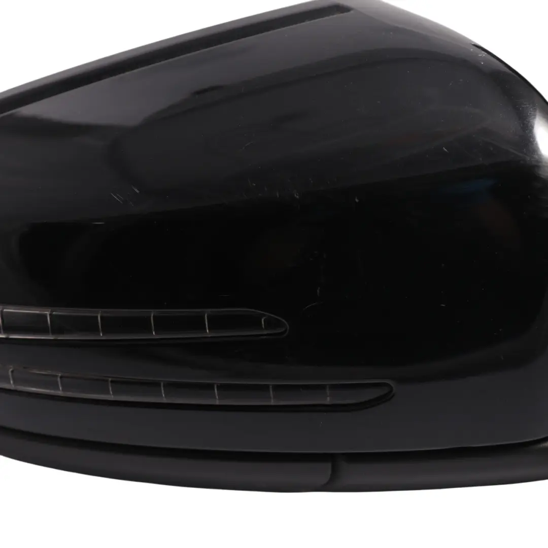Wing Mirror Door Right O/S Outside Kosmos Black Metallic - 191 to Mercedes W176 with Part number A1768100276 Mercedes W176 Wing Mirror Door Right O/S Outside Kosmos Black Metallic - 191 - SKU RHD-A1768100276-KB - Part number A1768100276