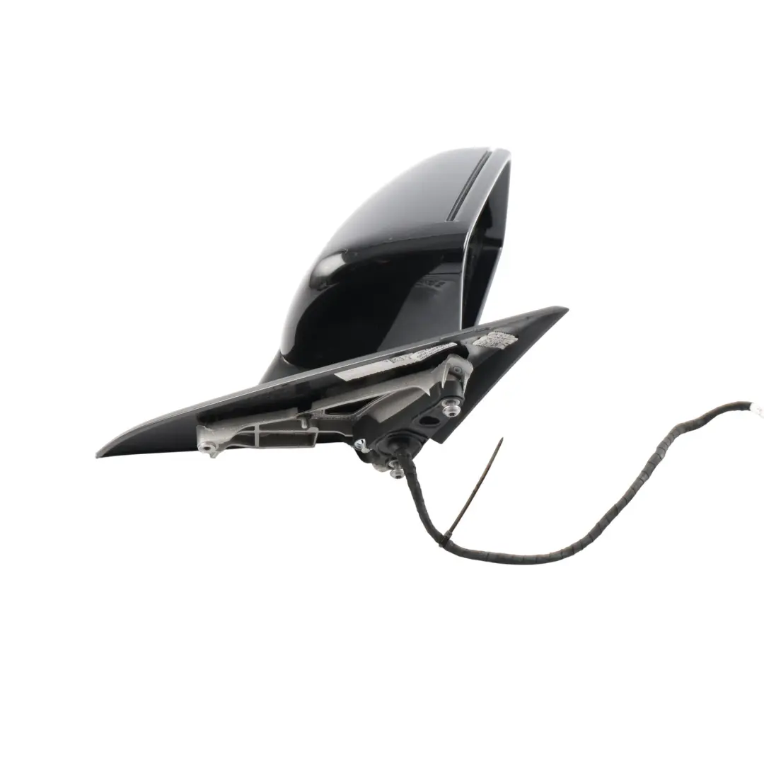 Mercedes W176 Door Wing Mirror Right O/S Outside Power Fold Kosmos Black - 191 - SKU RHD-A1768100400-KB1 - Part number A1768100400