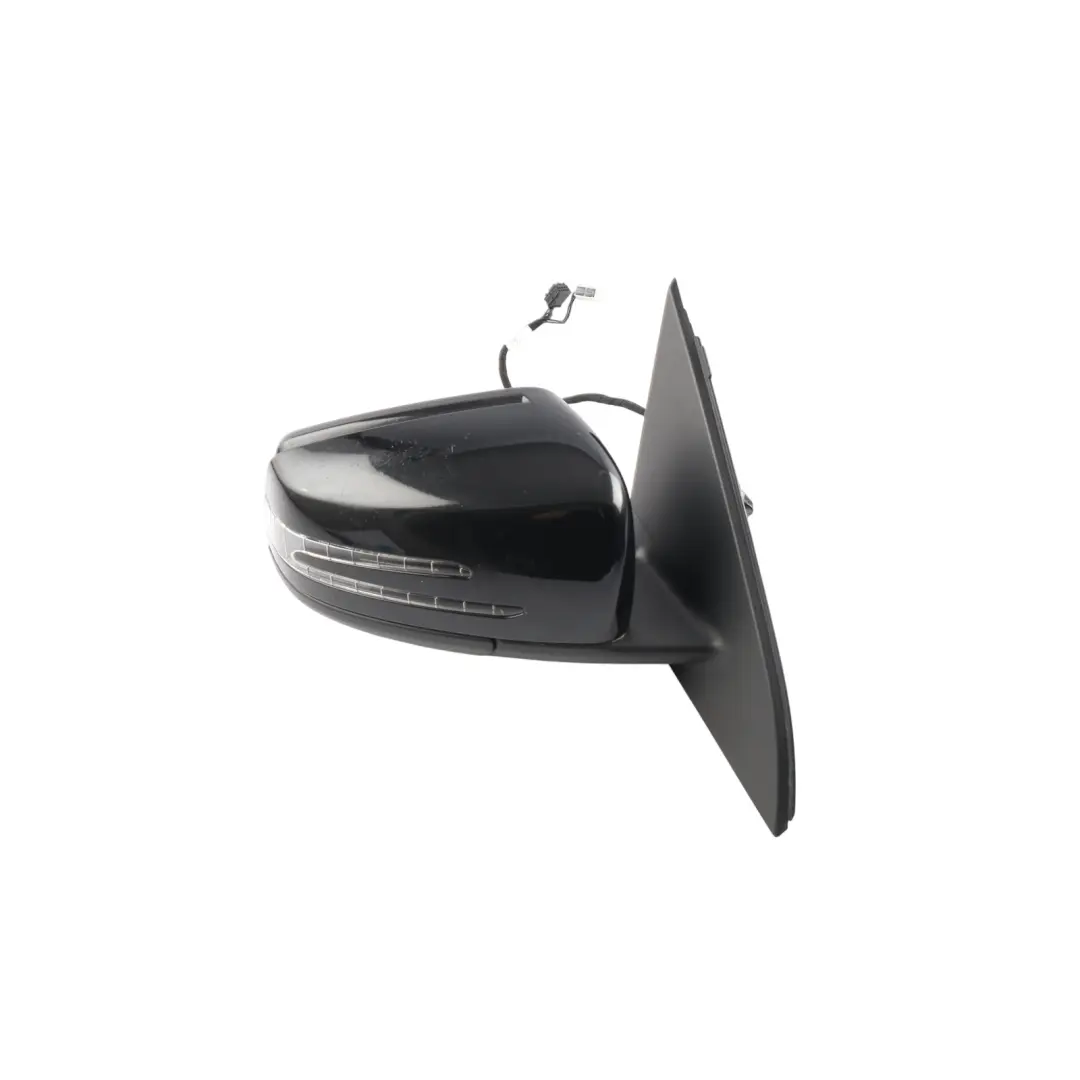 Door Wing Mirror Right O/S Outside Power Fold Kosmos Black - 191 to Mercedes W176 with Part number A1768100400 Mercedes W176 Door Wing Mirror Right O/S Outside Power Fold Kosmos Black - 191 - SKU RHD-A1768100400-KB1 - Part number A1768100400