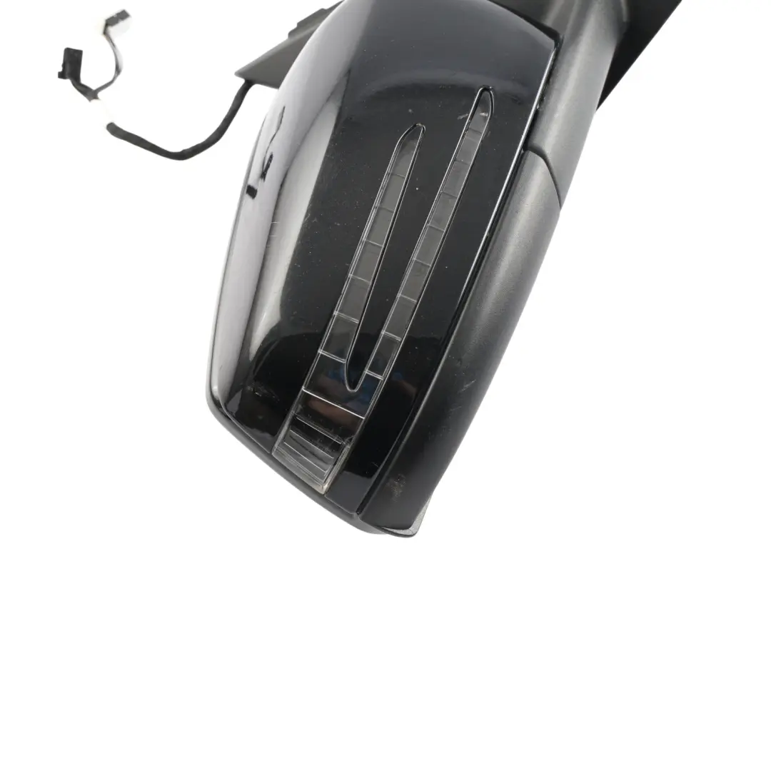 Mercedes W176 Door Wing Mirror Right O/S Outside Power Fold Kosmos Black - 191 - SKU RHD-A1768100400-KB1 - Part number A1768100400
